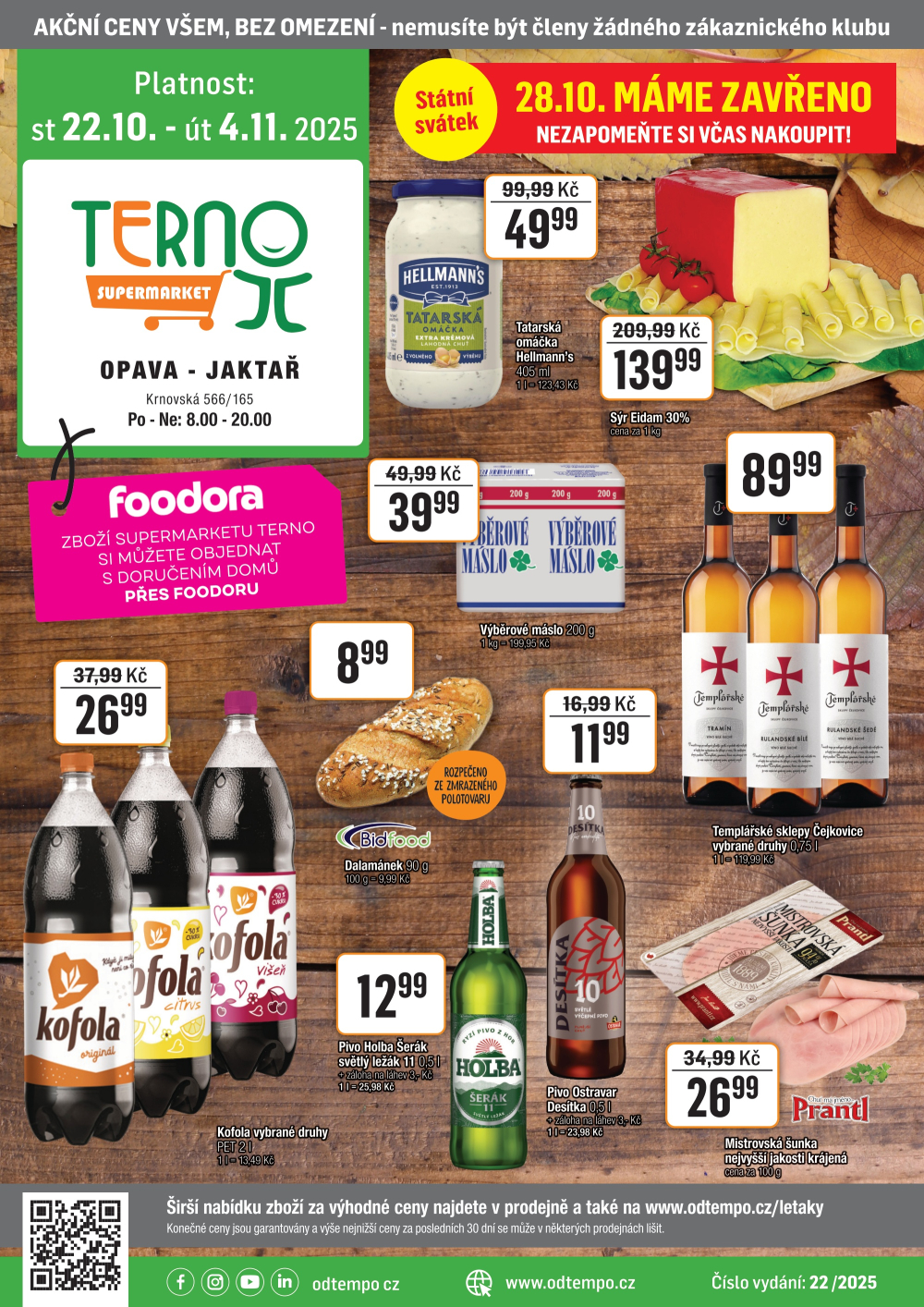 Leták TEMPO leták - Terno Opava - Jaktář - strana 1