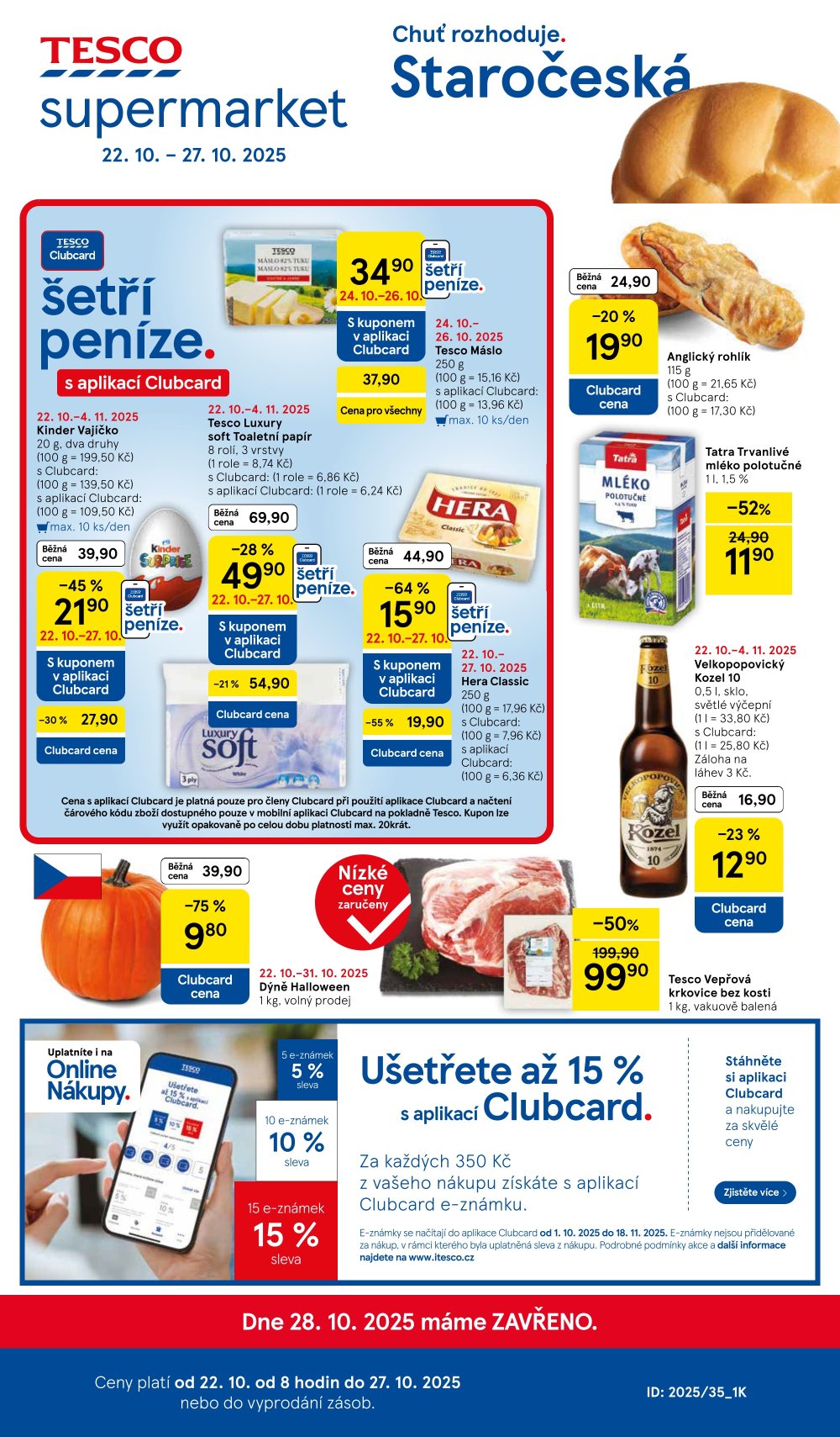 Leták Tesco supermarket leták - strana 1
