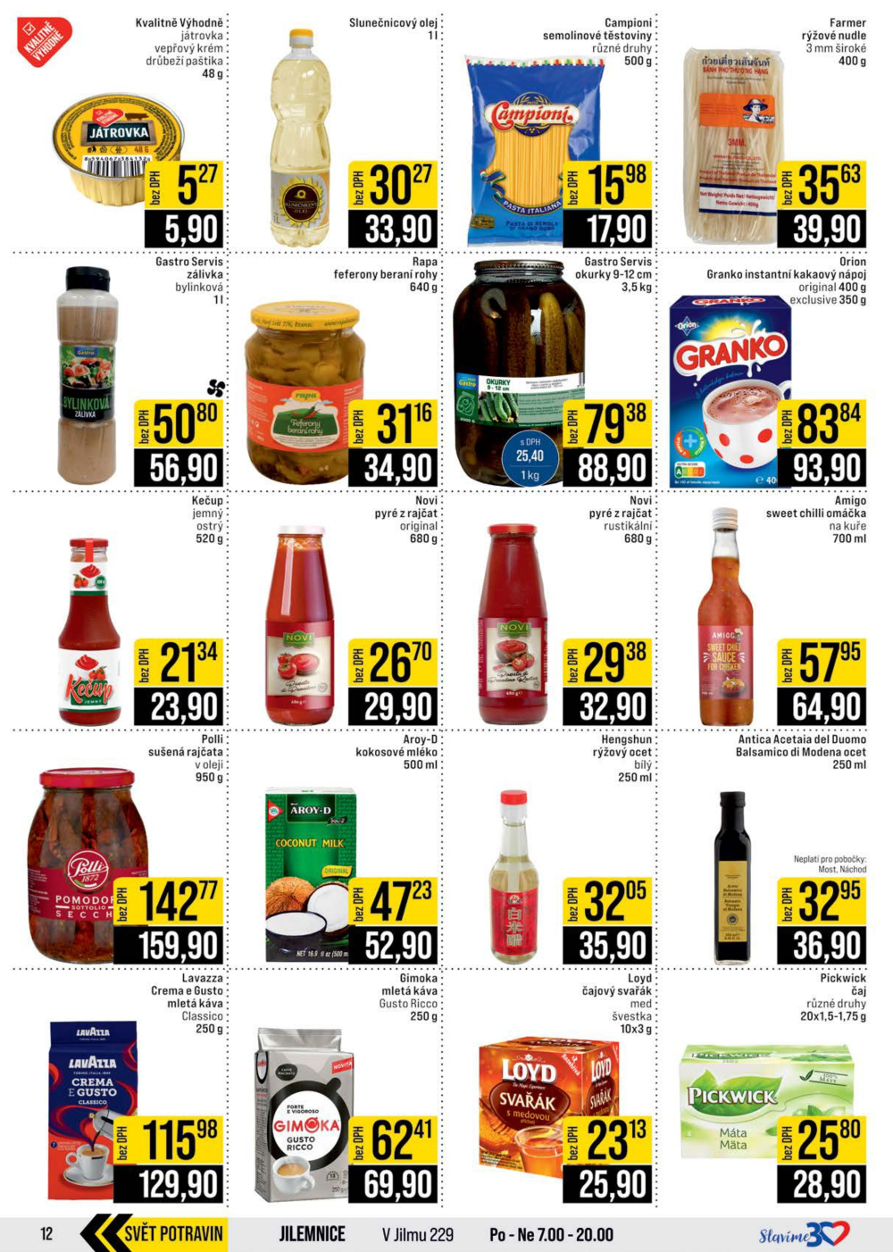 Leták JIP leták CC Cash & Carry - České Budějovice, Most, Náchod, Svoboda nad Úpou, Sušice - strana 12