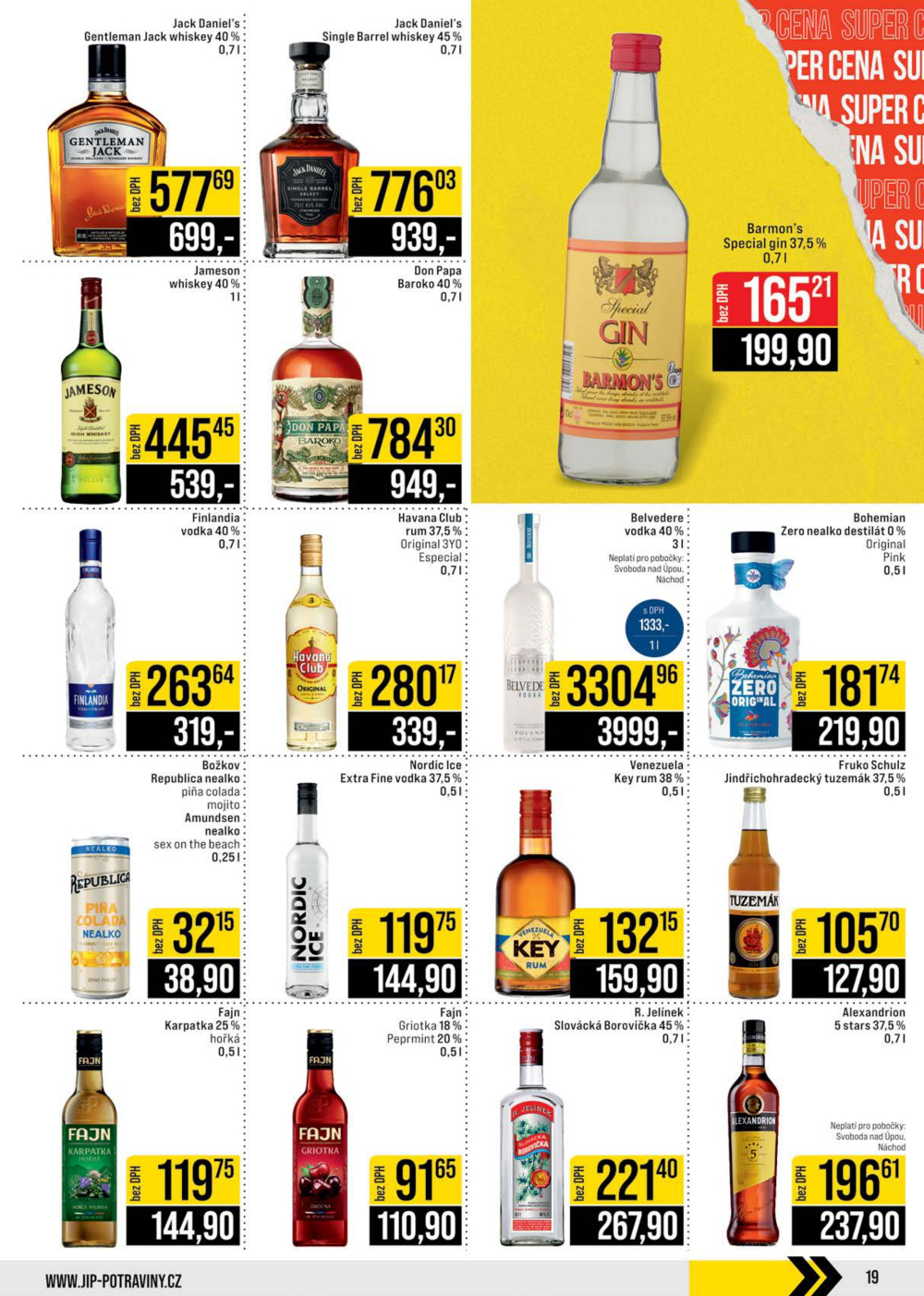 Leták JIP leták CC Cash & Carry - České Budějovice, Most, Náchod, Svoboda nad Úpou, Sušice - strana 19