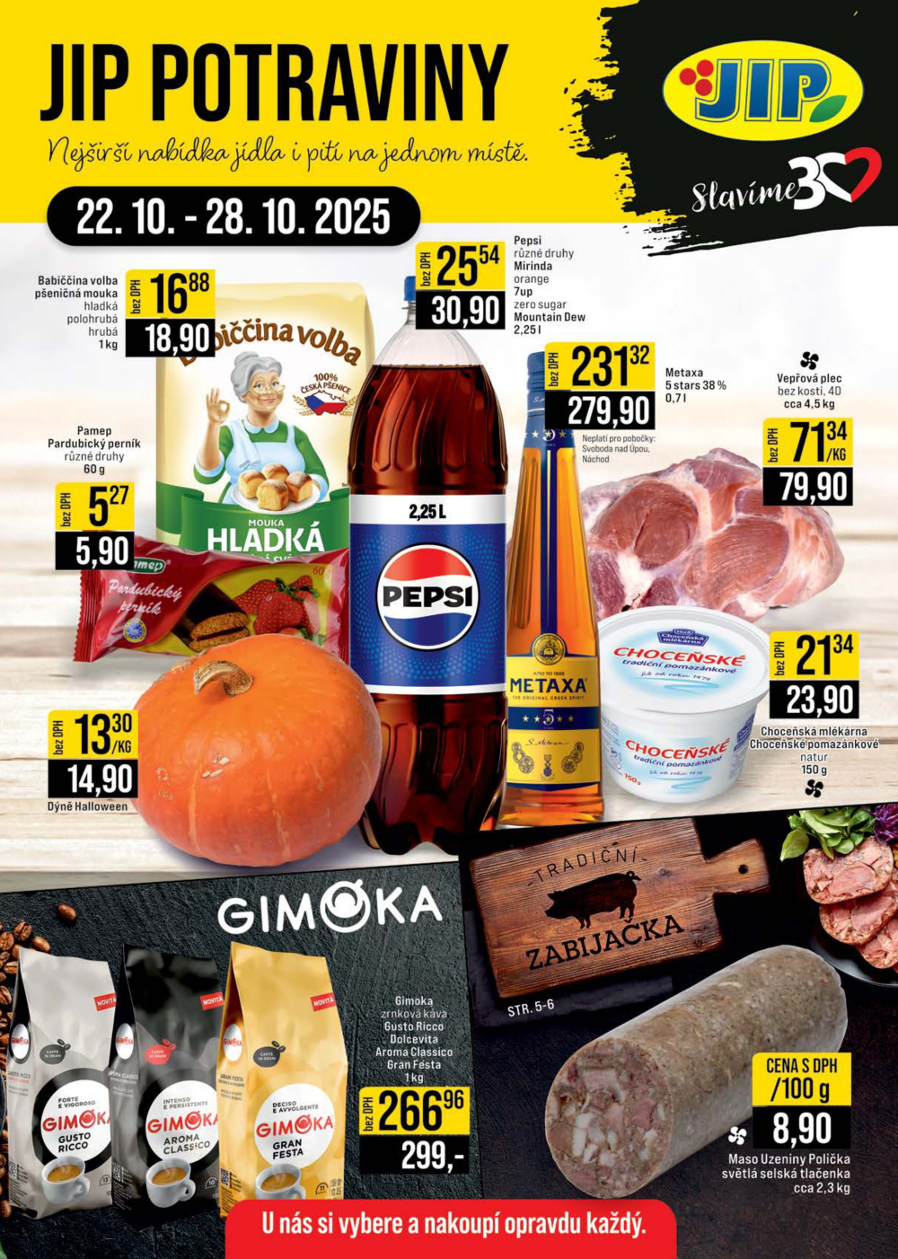 Leták JIP leták CC Cash & Carry - České Budějovice, Most, Náchod, Svoboda nad Úpou, Sušice - strana 1