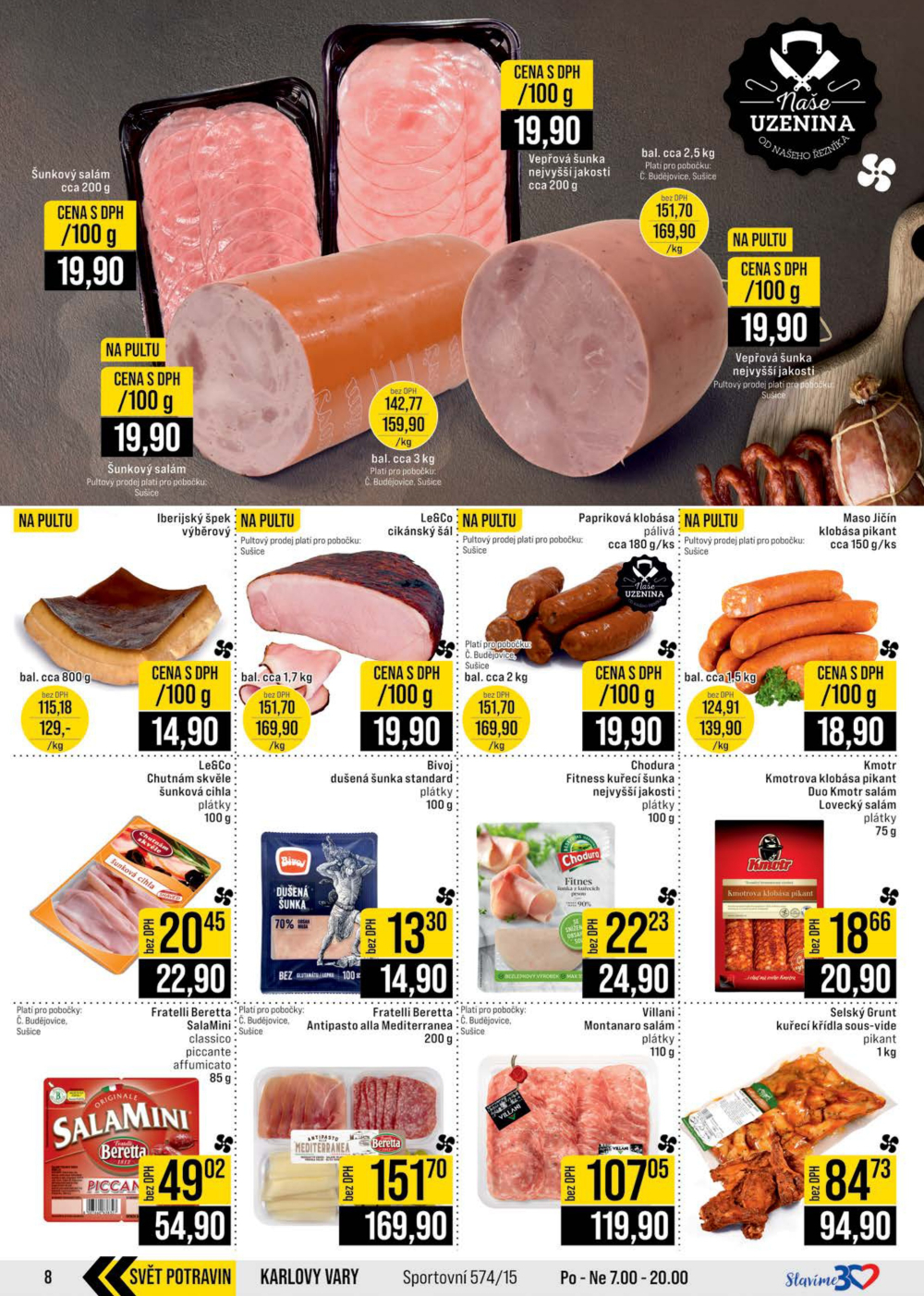 Leták JIP leták CC Cash & Carry - České Budějovice, Most, Náchod, Svoboda nad Úpou, Sušice - strana 8