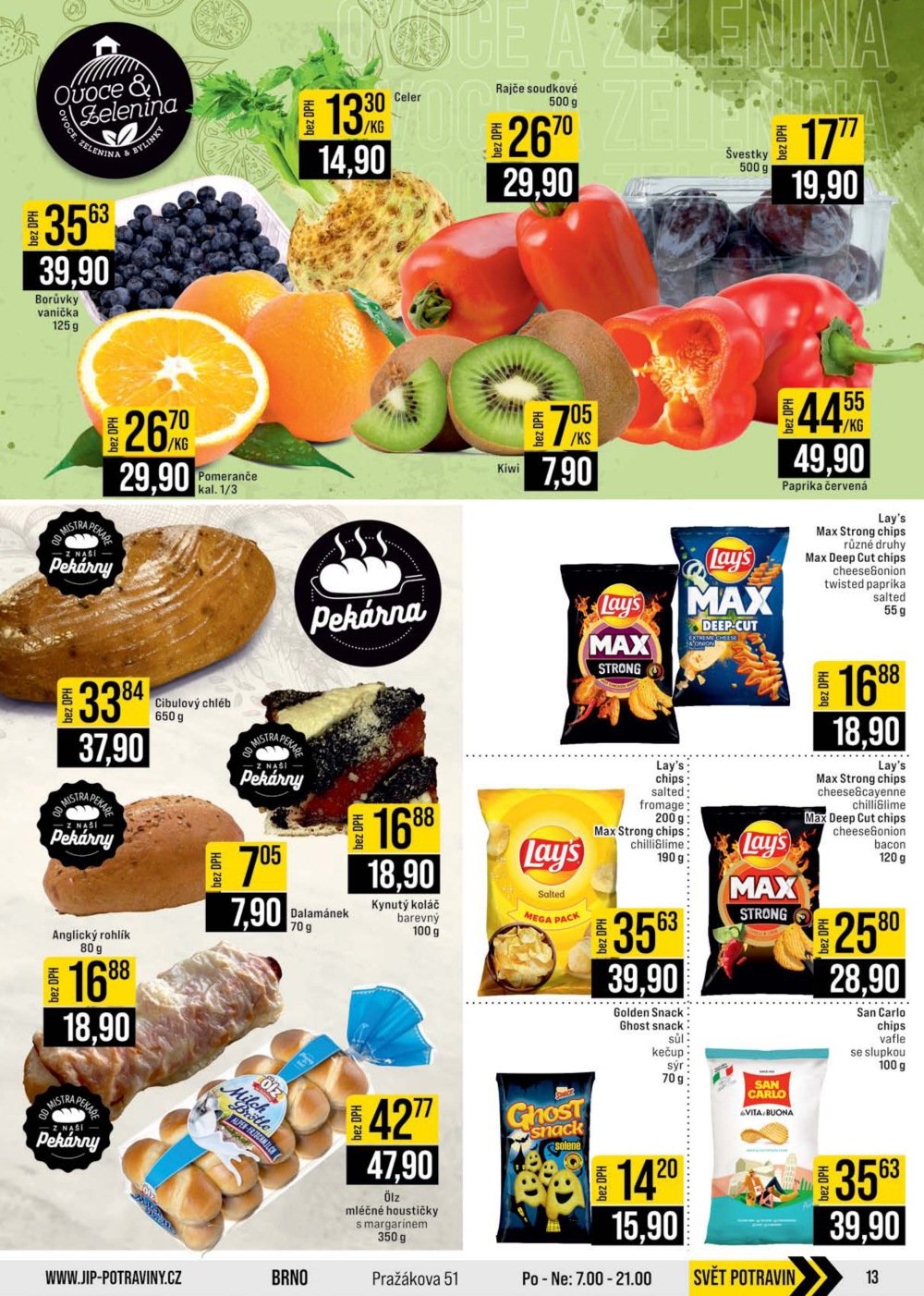Leták JIP leták CC Cash & Carry - Brno, Ostrava, Praha, Polička, Olomouc, Karlovy Vary, Zlín, Jilemnice, Pardubice - strana 13