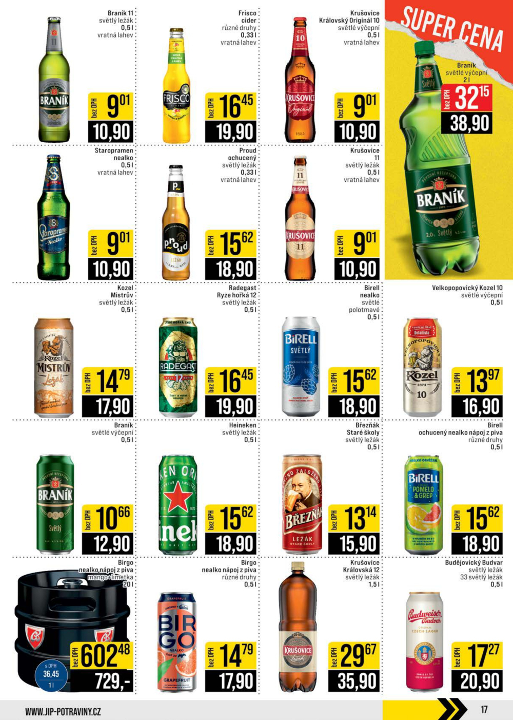 Leták JIP leták CC Cash & Carry - Brno, Ostrava, Praha, Polička, Olomouc, Karlovy Vary, Zlín, Jilemnice, Pardubice - strana 17