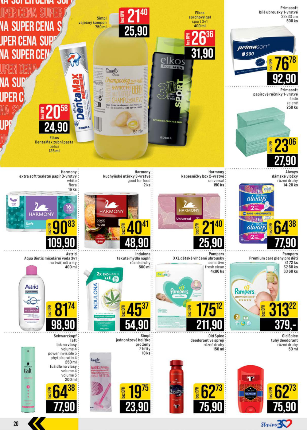 Leták JIP leták CC Cash & Carry - Brno, Ostrava, Praha, Polička, Olomouc, Karlovy Vary, Zlín, Jilemnice, Pardubice - strana 20
