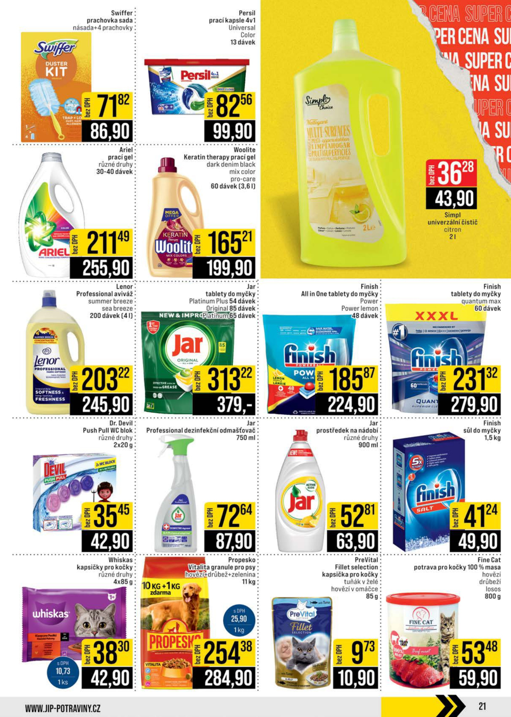 Leták JIP leták CC Cash & Carry - Brno, Ostrava, Praha, Polička, Olomouc, Karlovy Vary, Zlín, Jilemnice, Pardubice - strana 21
