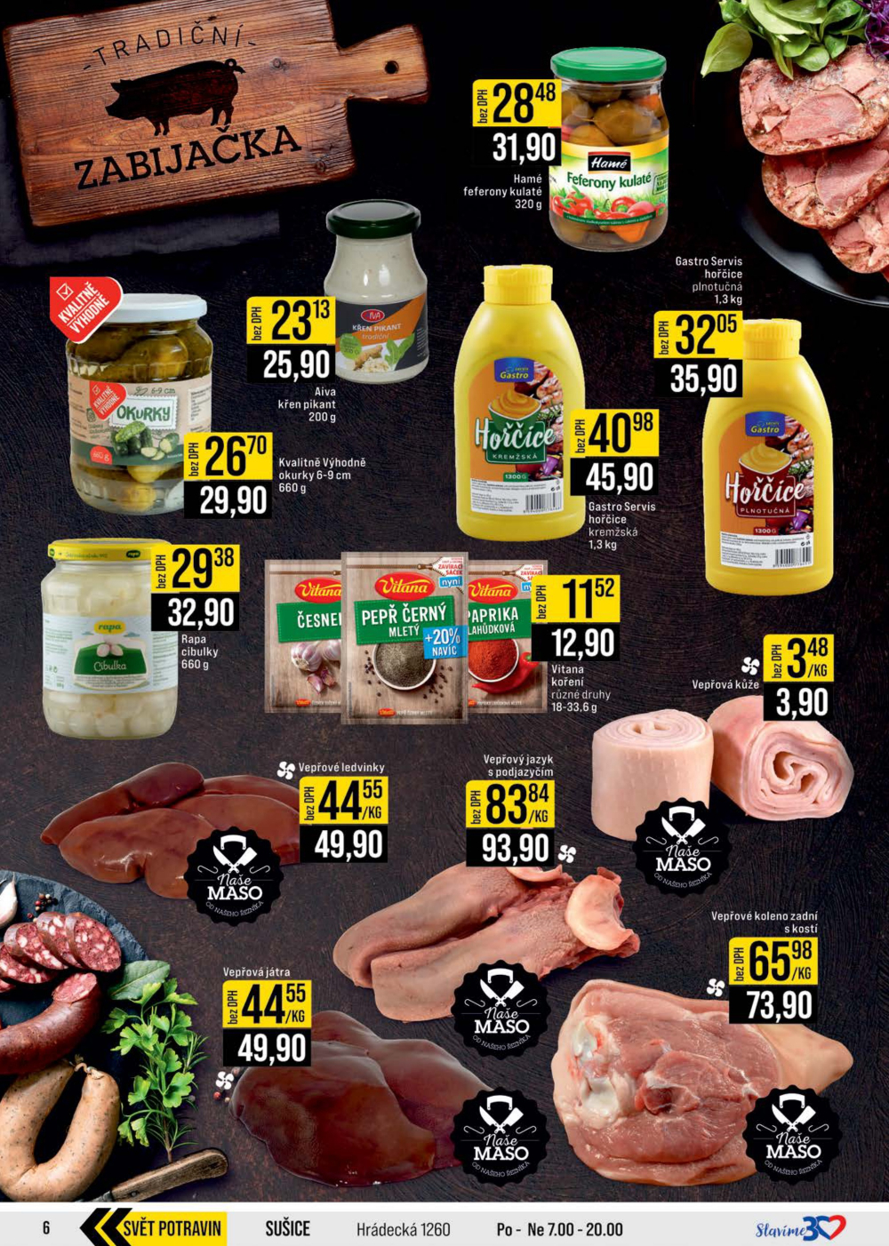 Leták JIP leták CC Cash & Carry - Brno, Ostrava, Praha, Polička, Olomouc, Karlovy Vary, Zlín, Jilemnice, Pardubice - strana 6