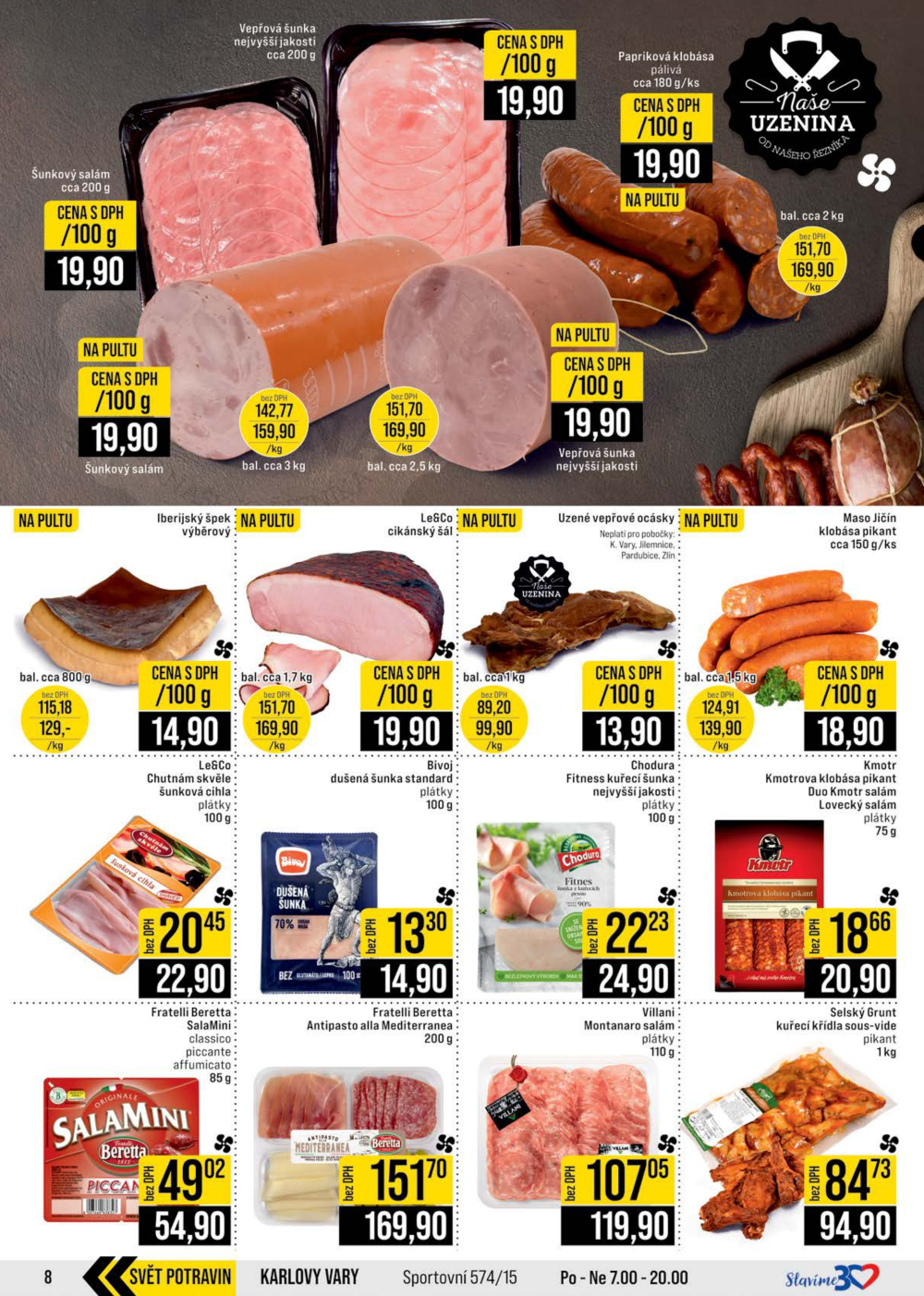 Leták JIP leták CC Cash & Carry - Brno, Ostrava, Praha, Polička, Olomouc, Karlovy Vary, Zlín, Jilemnice, Pardubice - strana 8