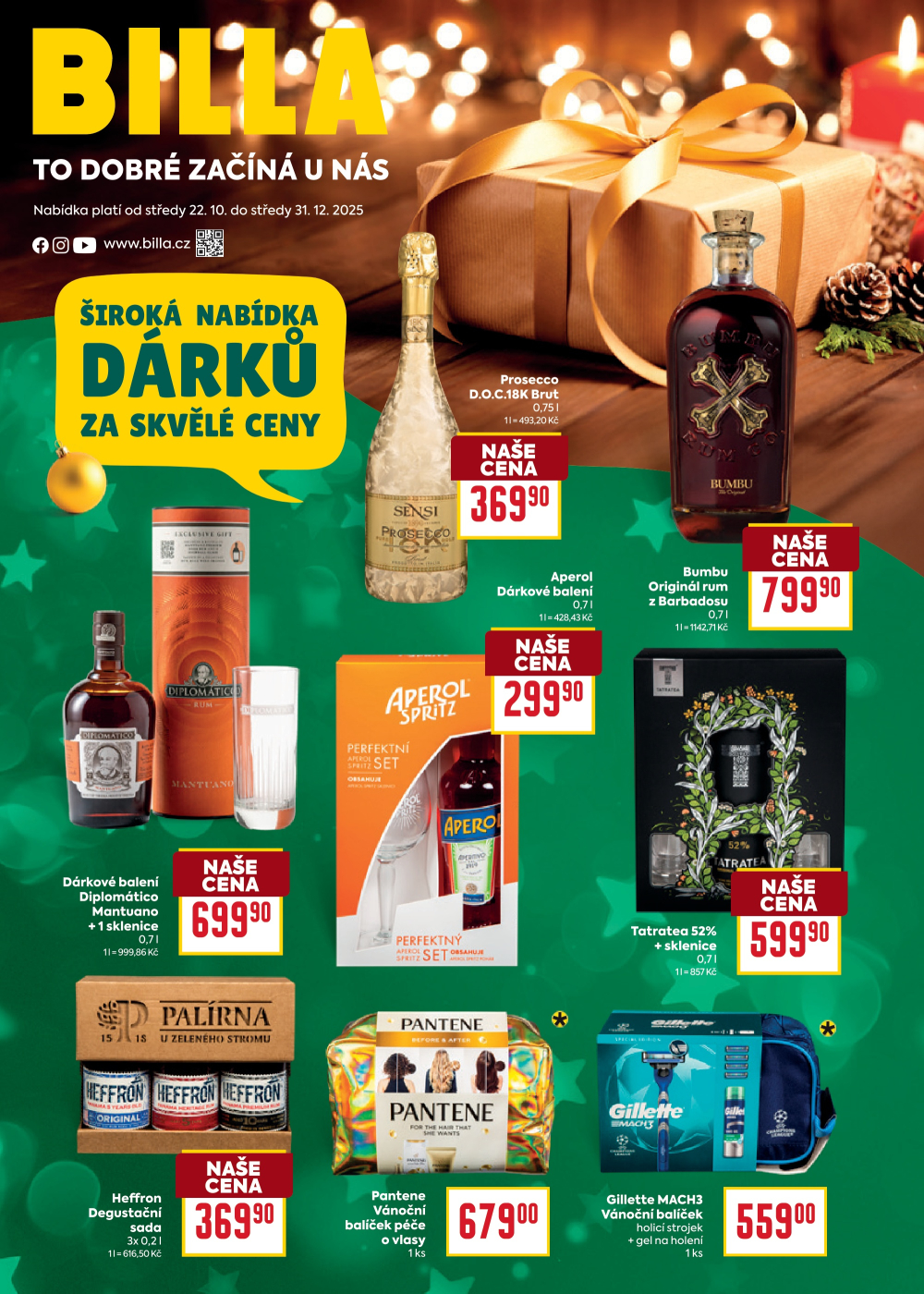 Leták BILLA leták - Nabídka dárků - strana 1