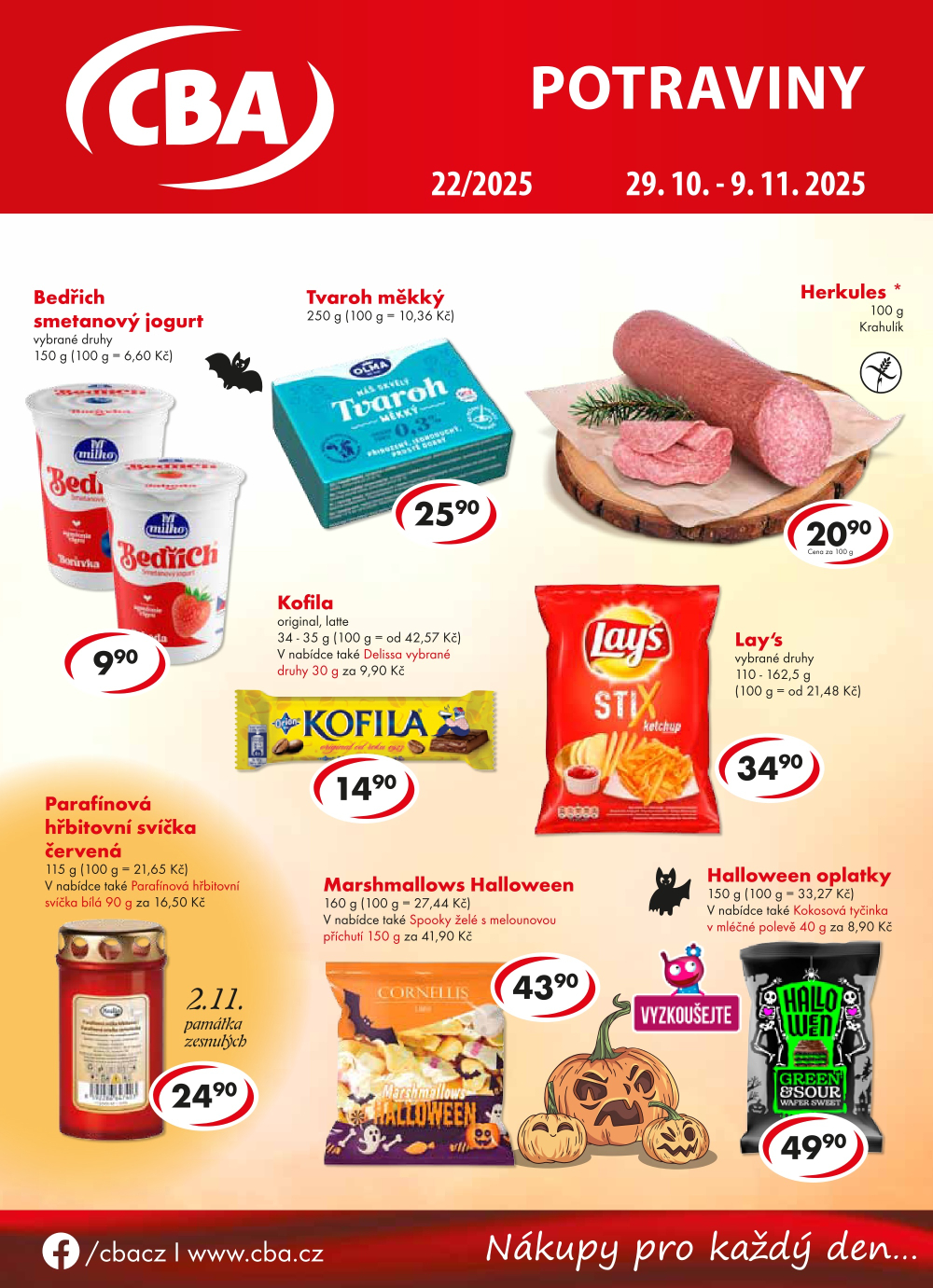 Leták CBA Potraviny leták - strana 1