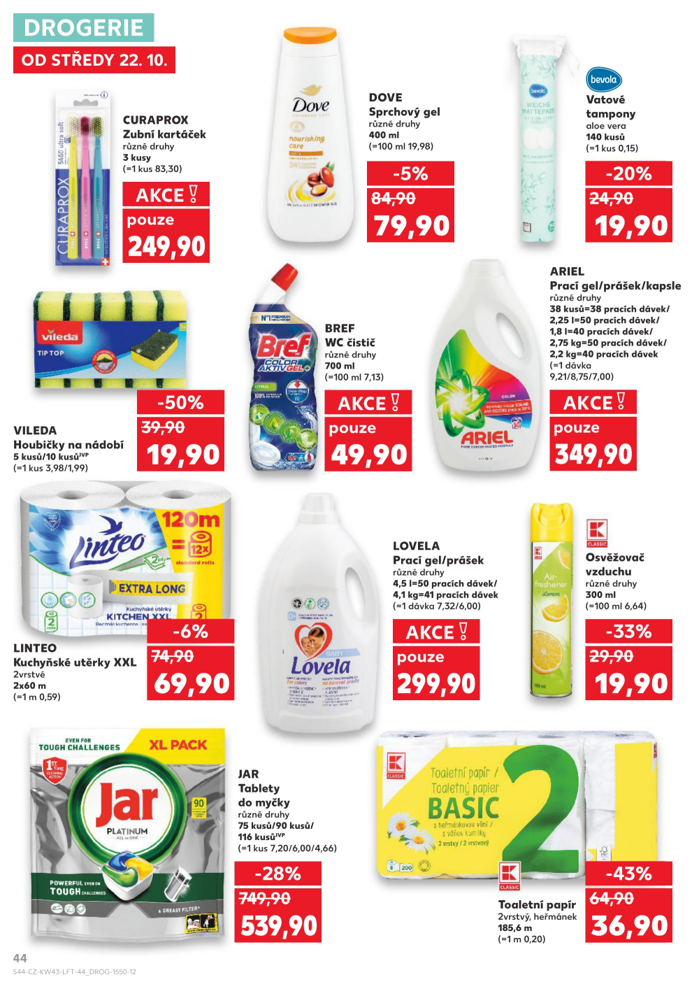 Leták Kaufland leták Praha - Měcholupy - strana 44