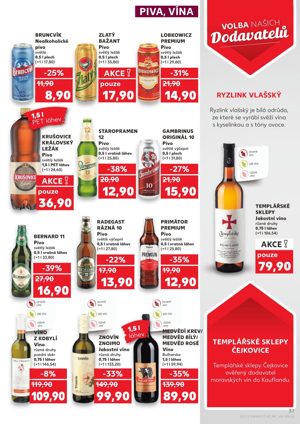 Leták Kaufland leták Praha 6 - Podbaba - strana 37