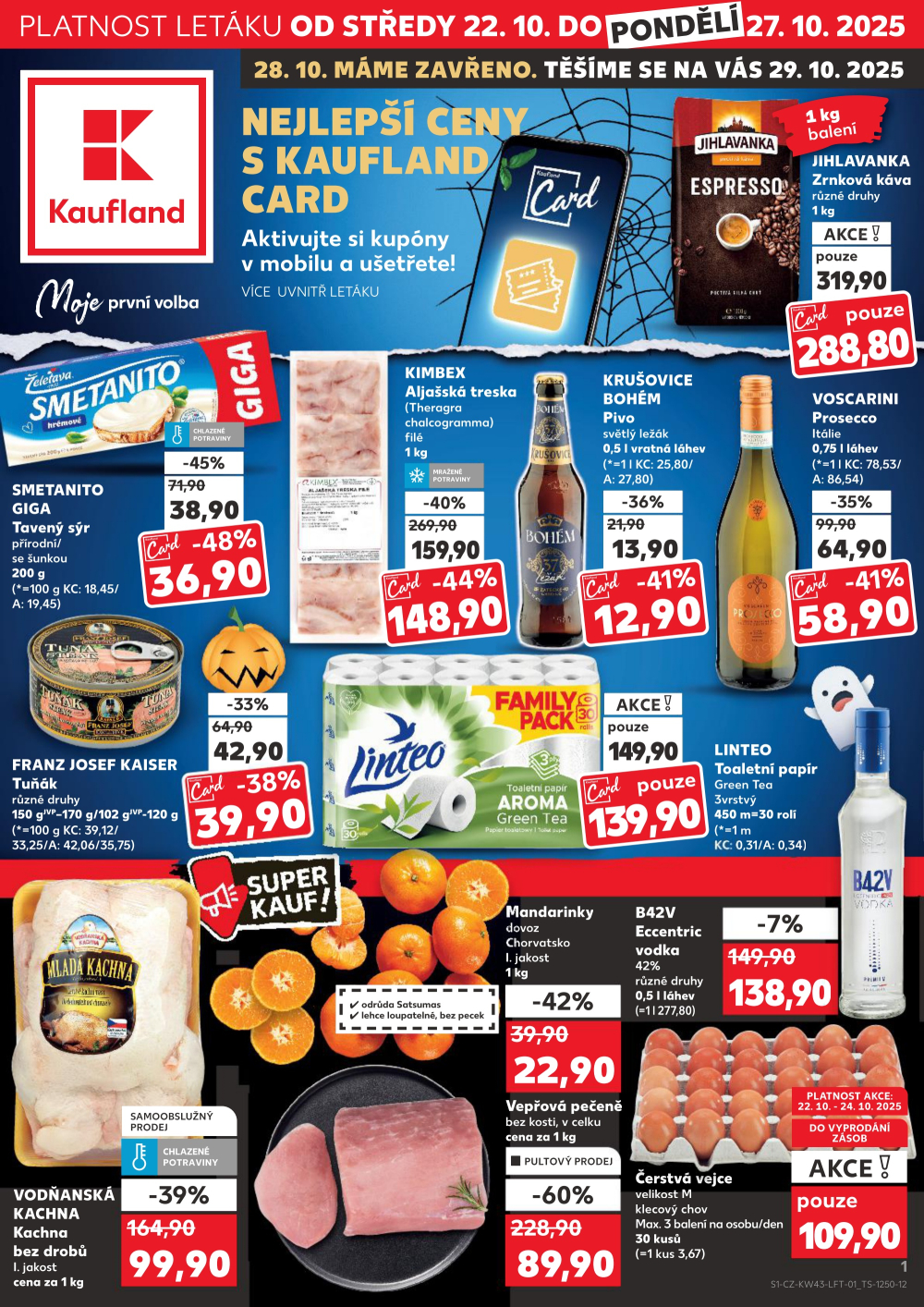 Leták Kaufland leták Brandýs nad Labem - strana 1