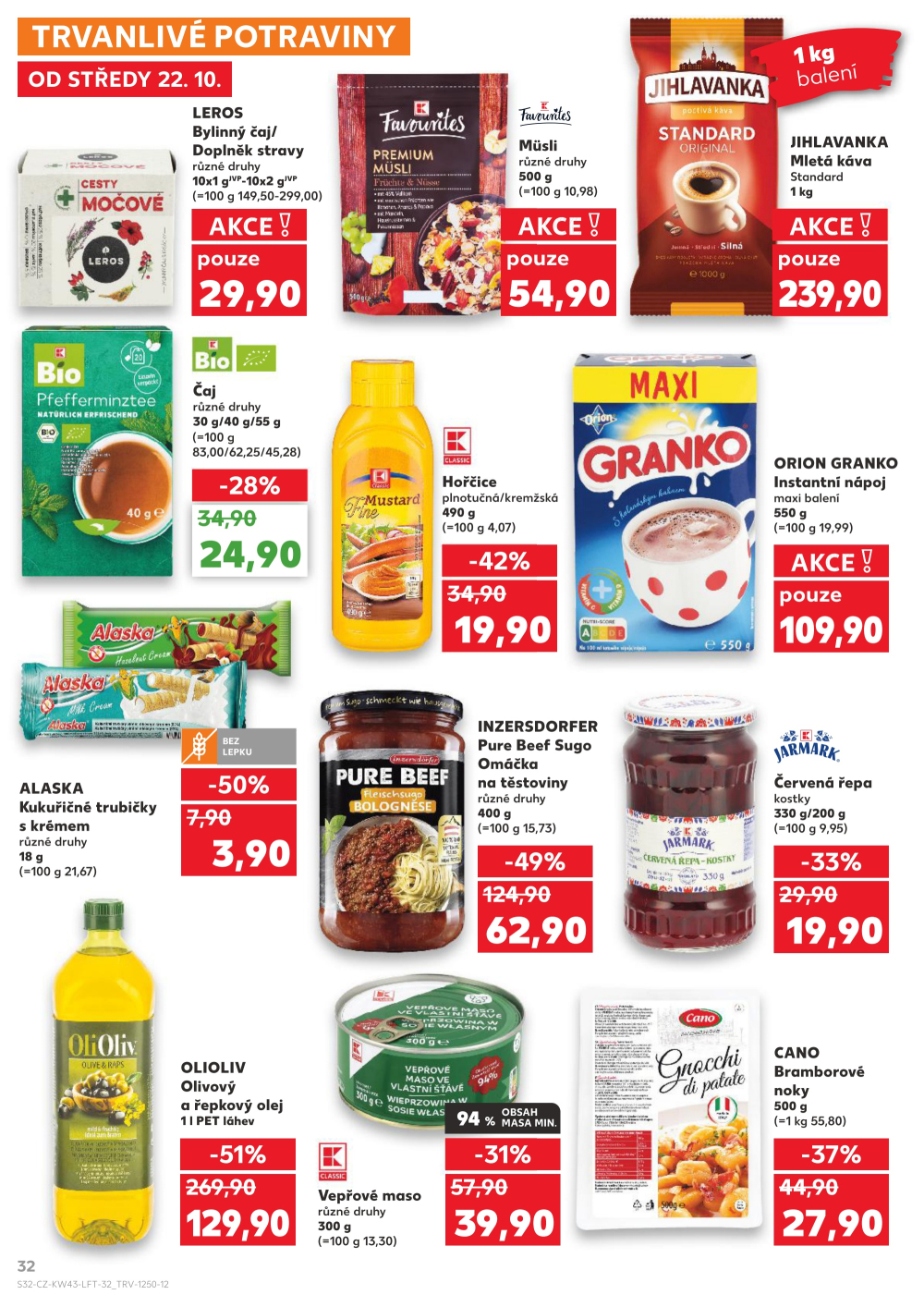 Leták Kaufland leták Olomouc, Štursova - strana 32