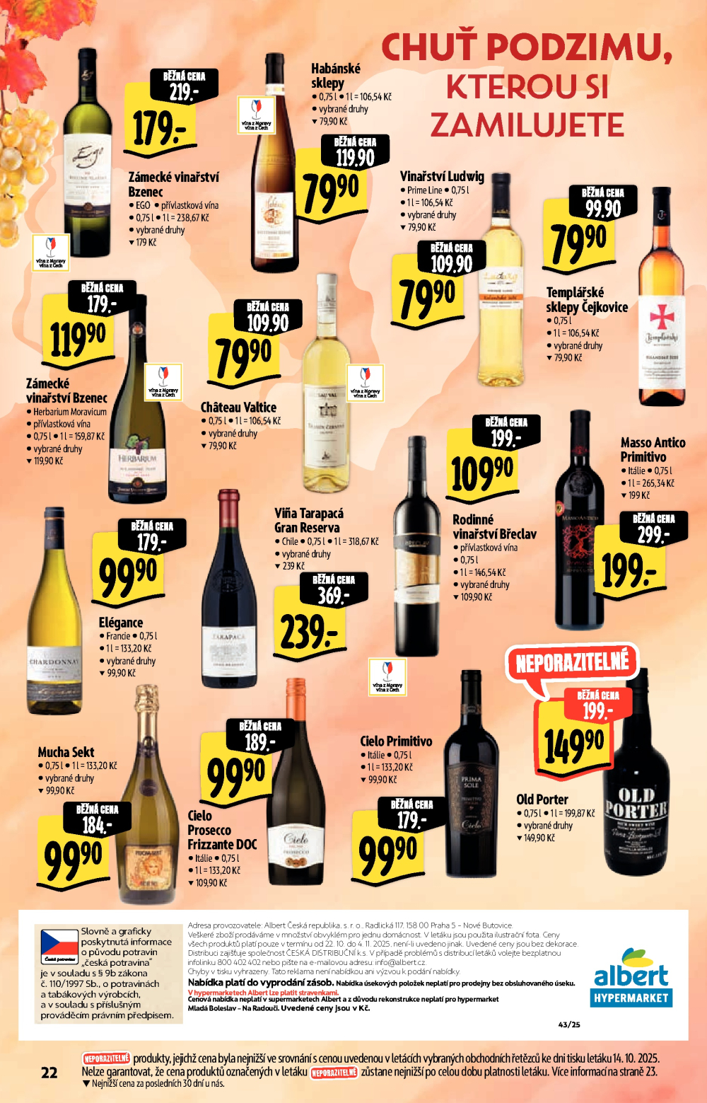 Leták Albert Hypermarket - Akční katalog - strana 22