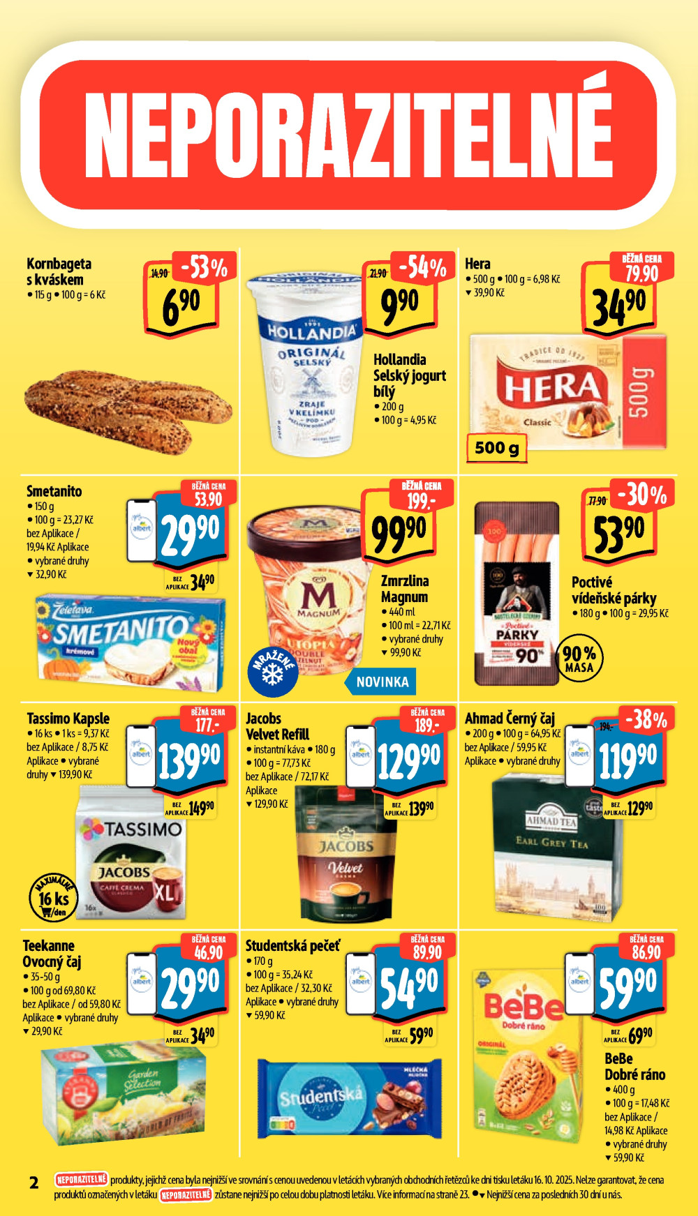Leták Albert Supermarket leták - České Budějovice, Suchovrbenské náměstí - strana 10