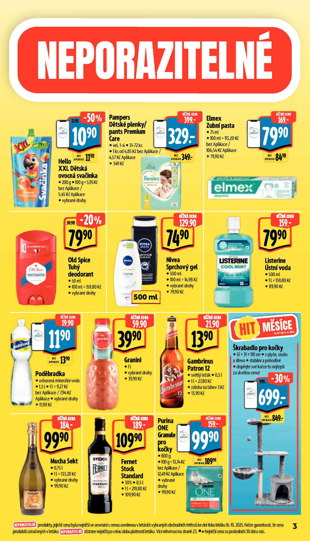 Leták Albert Supermarket leták - České Budějovice, Suchovrbenské náměstí - strana 11