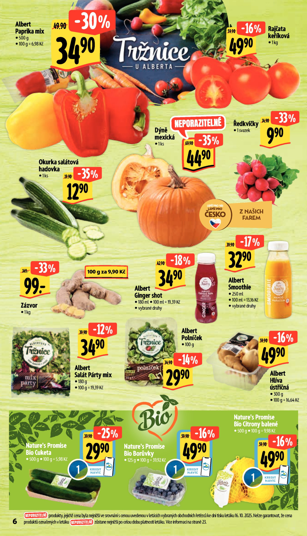 Leták Albert Supermarket leták - České Budějovice, Suchovrbenské náměstí - strana 17