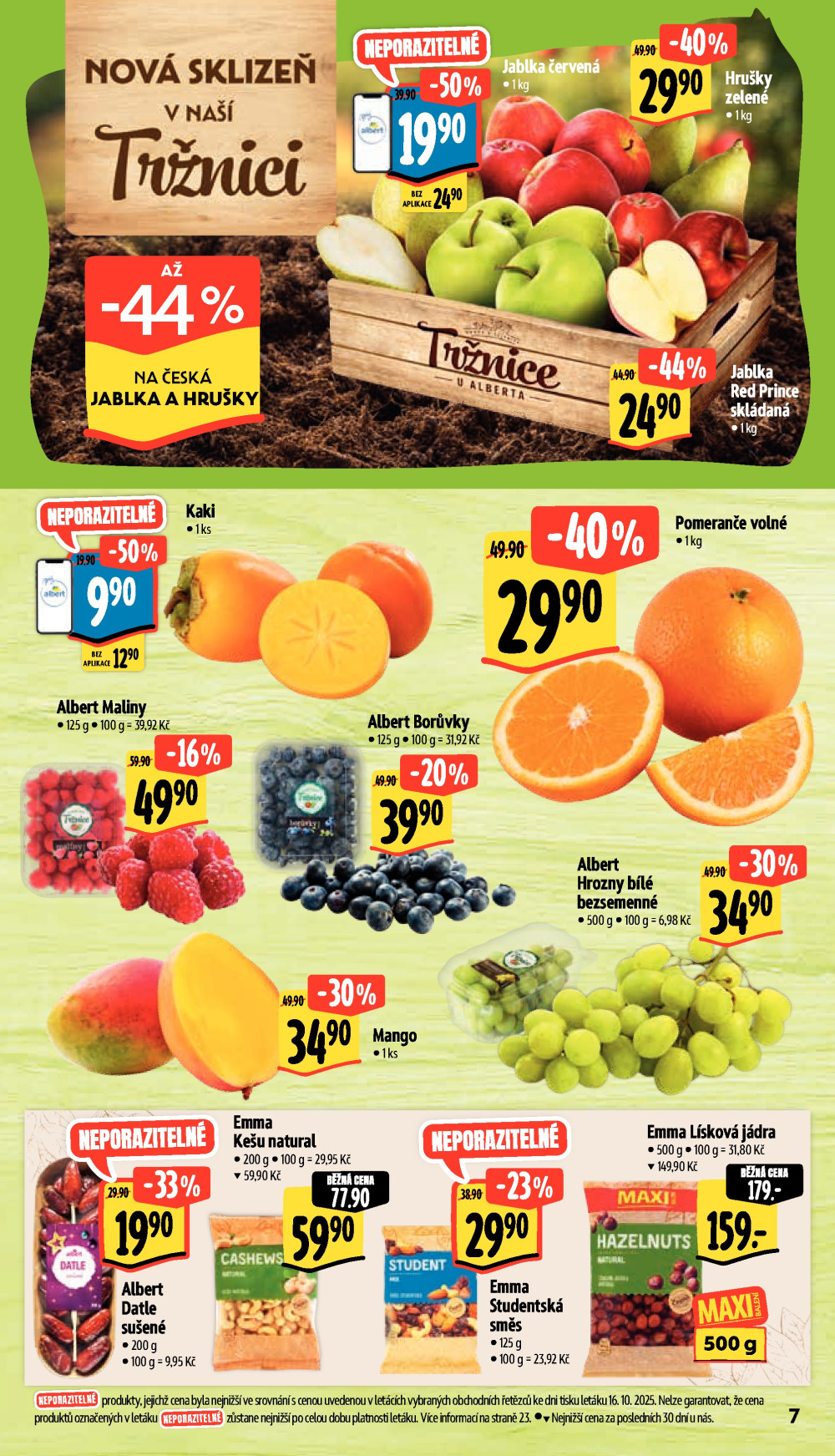 Leták Albert Supermarket leták - České Budějovice, Suchovrbenské náměstí - strana 18