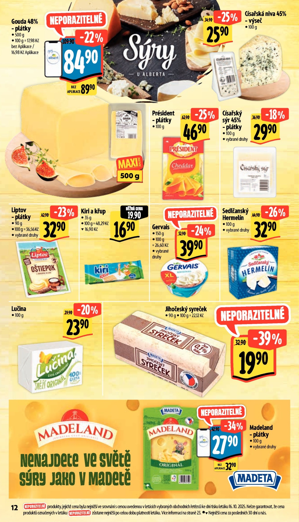 Leták Albert Supermarket leták - České Budějovice, Suchovrbenské náměstí - strana 26