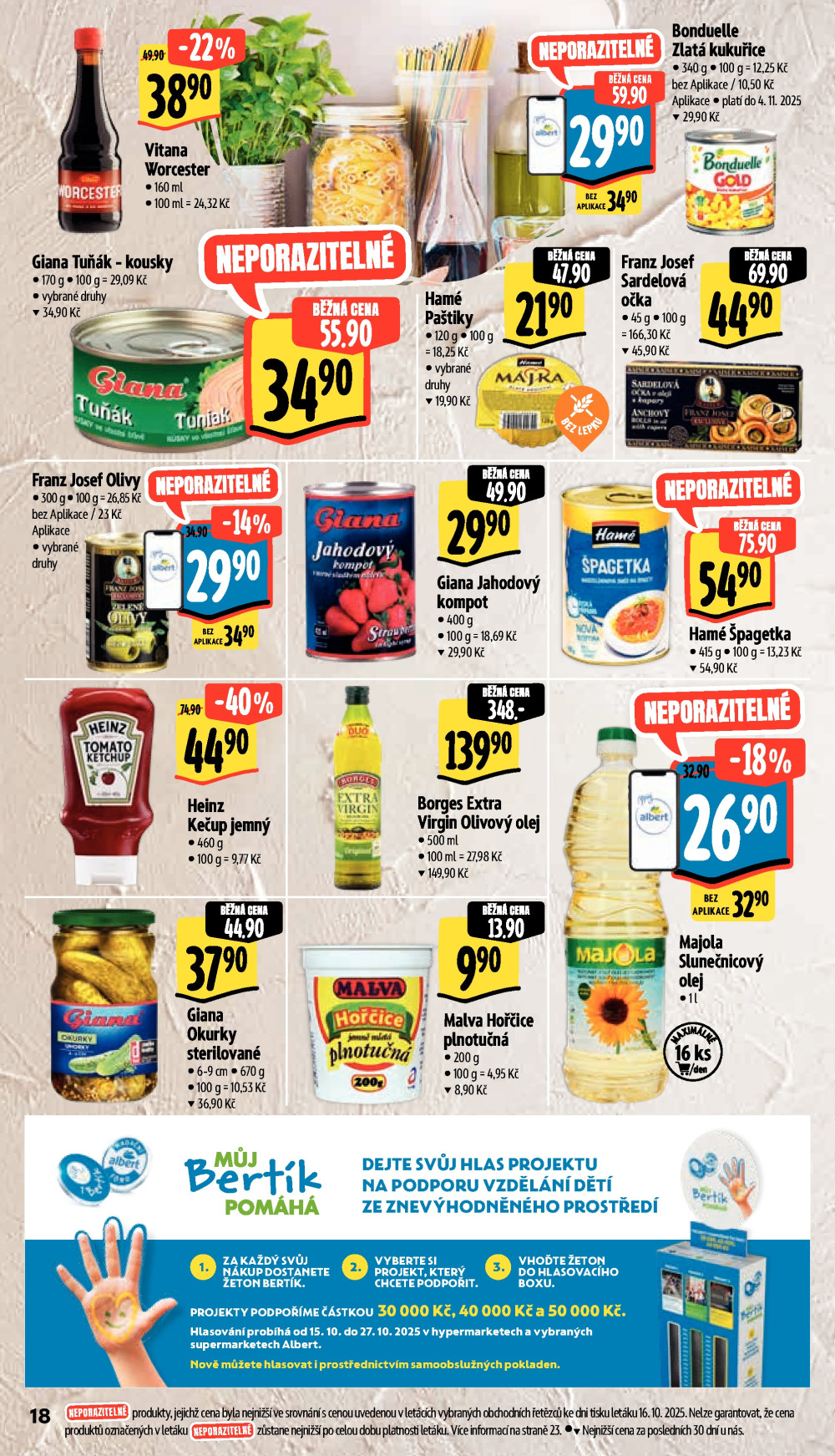 Leták Albert Supermarket leták - České Budějovice, Suchovrbenské náměstí - strana 32