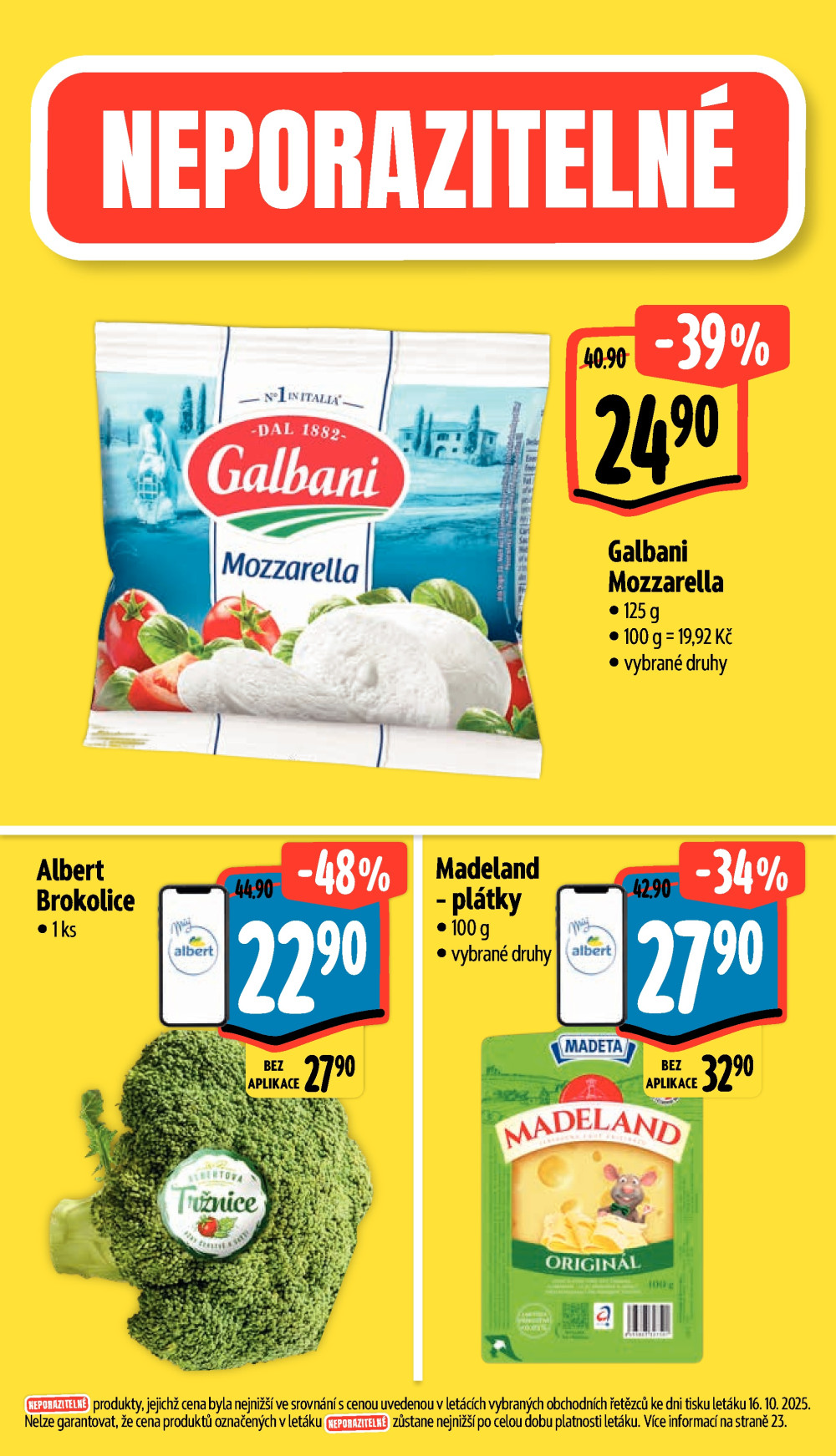 Leták Albert Supermarket leták - České Budějovice, Suchovrbenské náměstí - strana 3