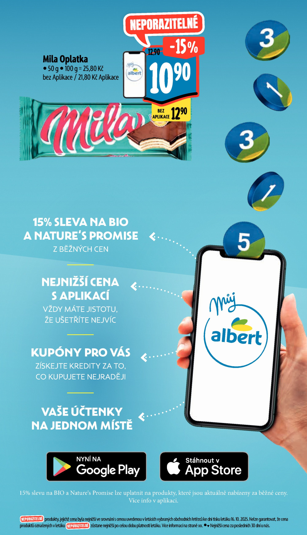 Leták Albert Supermarket leták - České Budějovice, Suchovrbenské náměstí - strana 9