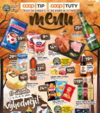 Akční leták COOP  - TIP a TUTY Menu