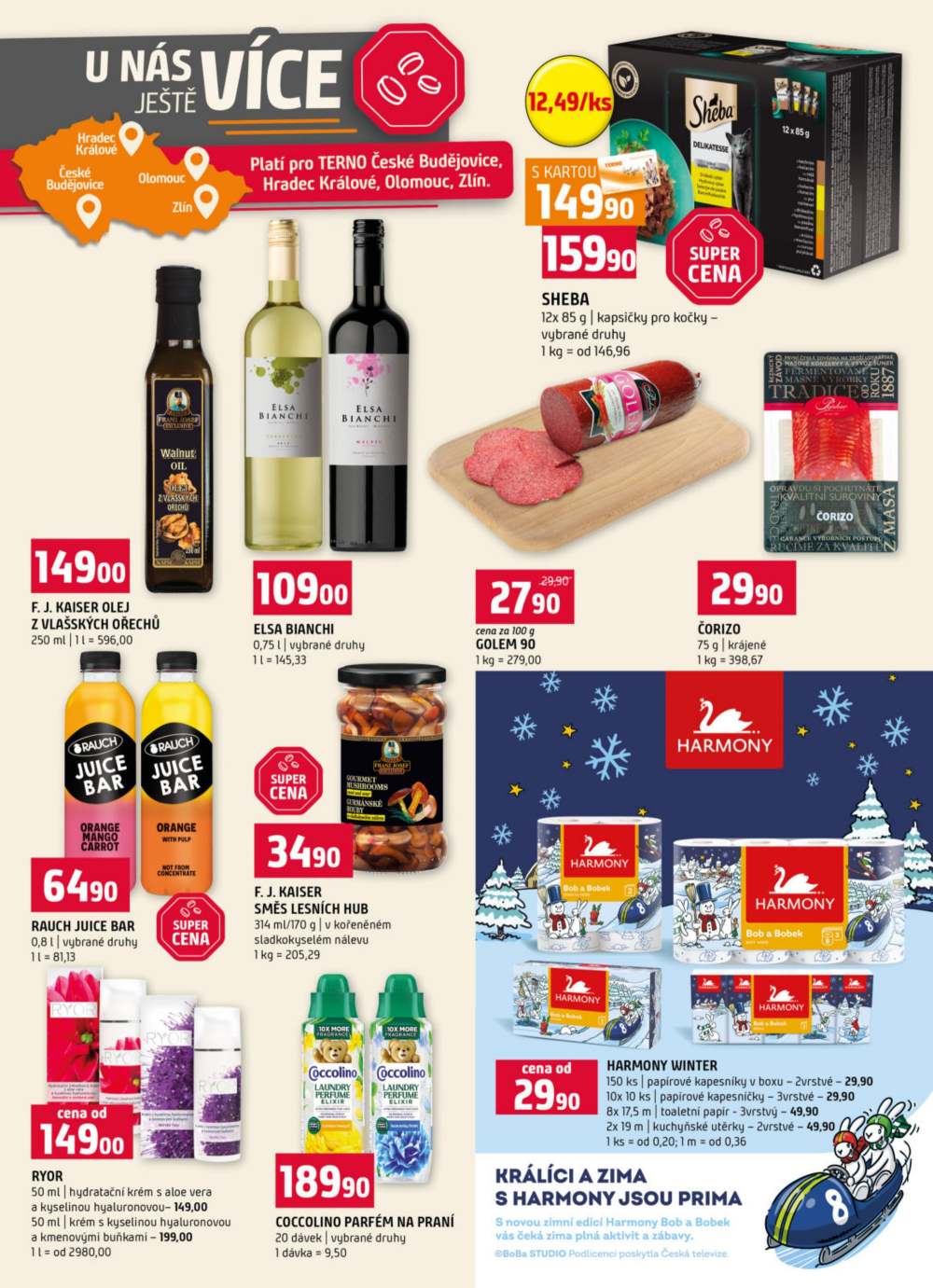 Leták Terno leták - Zlín, Český Krumlov, Prachatice, Tábor, Strakonice, Blatná - strana 18