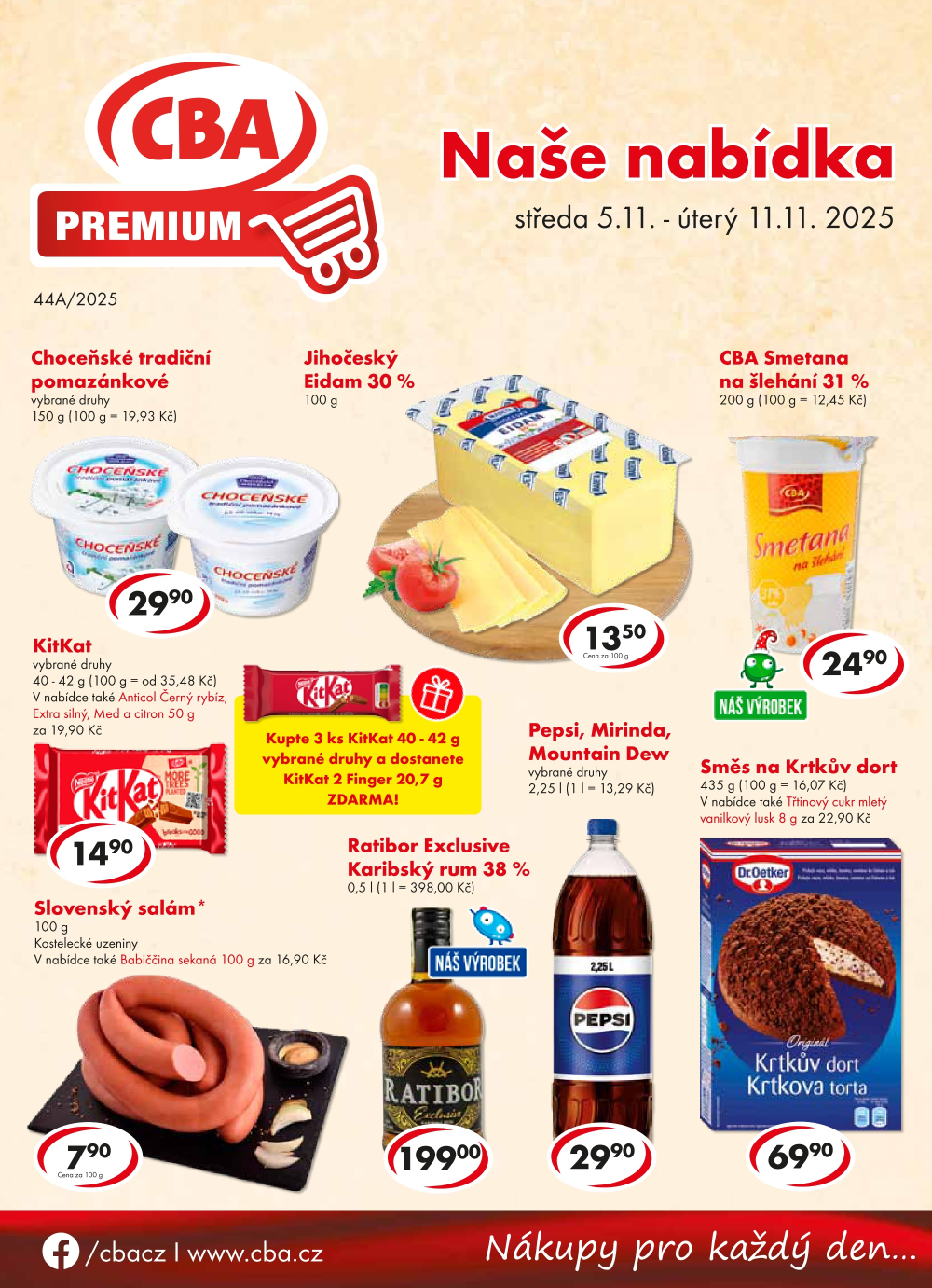 Leták CBA Premium leták - strana 1