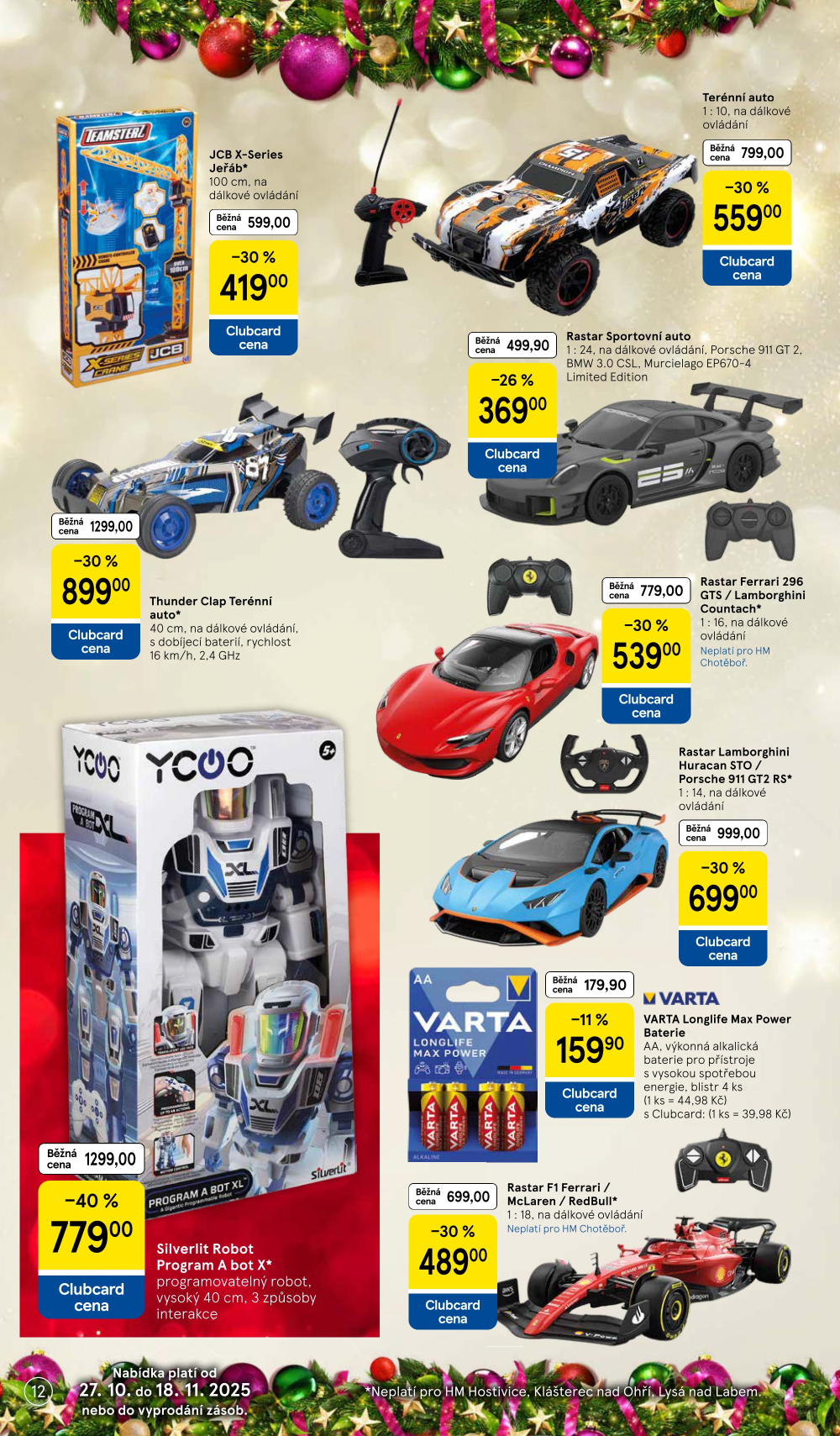 Leták Tesco hypermarket - Vánoční katalog hraček - strana 12