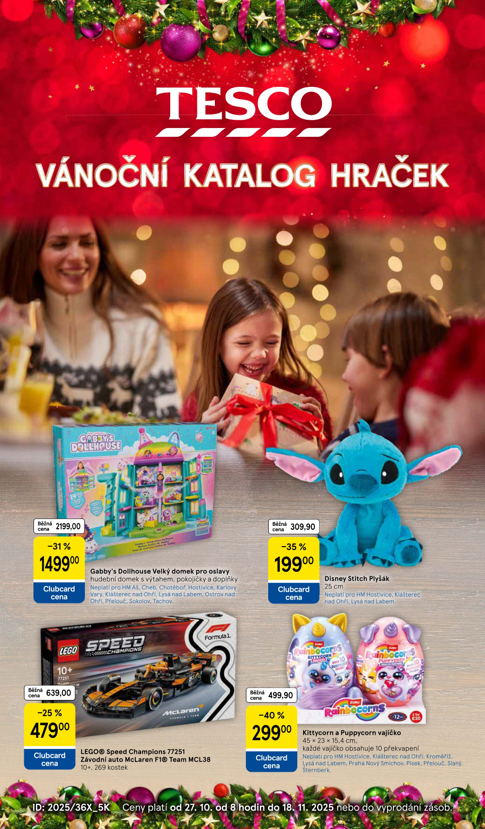 Leták Tesco hypermarket - Vánoční katalog hraček - strana 1