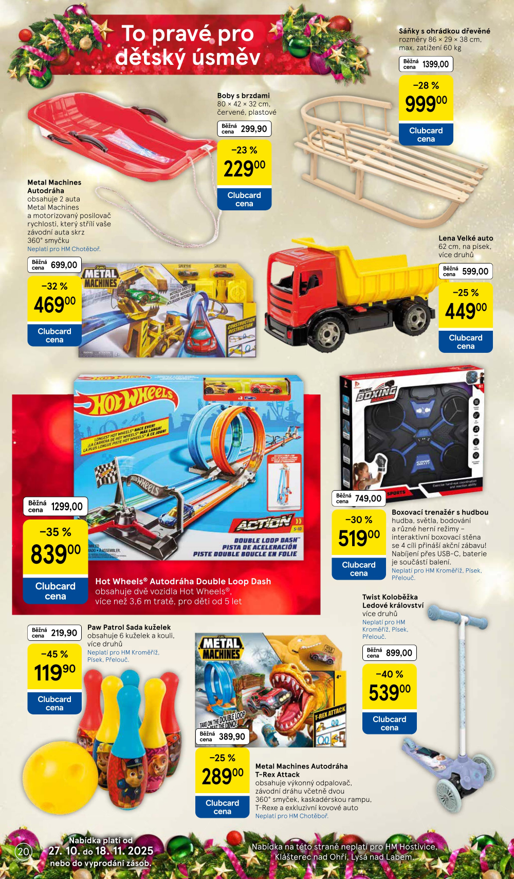 Leták Tesco hypermarket - Vánoční katalog hraček - strana 20