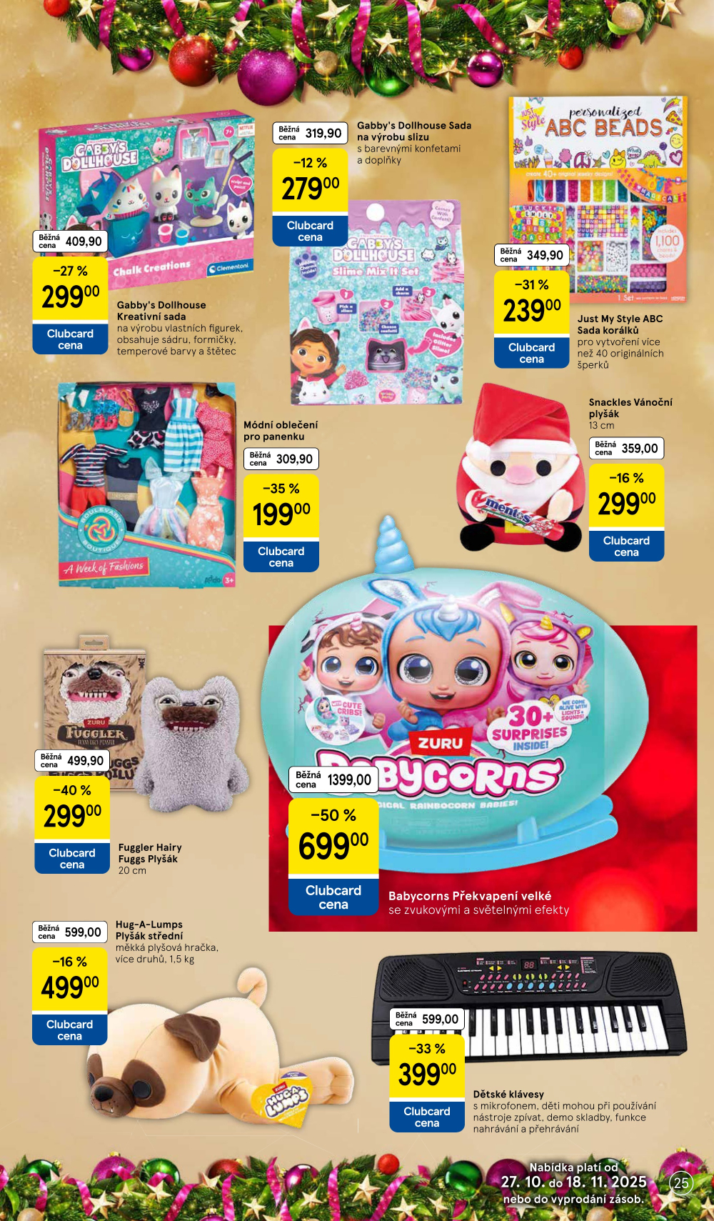 Leták Tesco hypermarket - Vánoční katalog hraček - strana 25