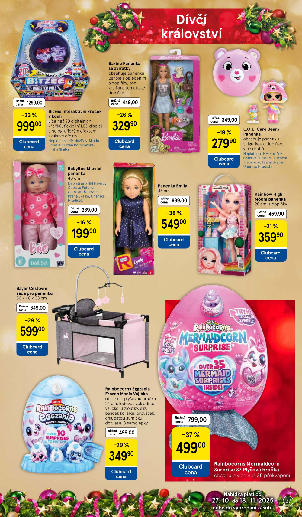 Leták Tesco hypermarket - Vánoční katalog hraček - strana 27