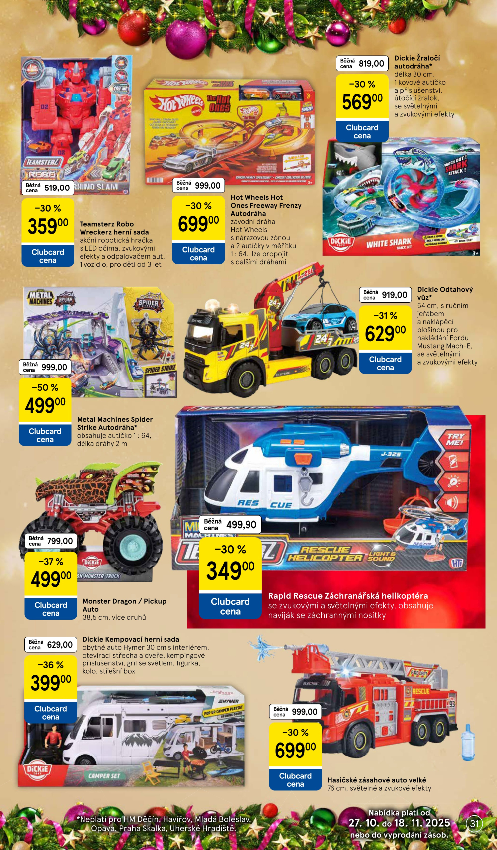 Leták Tesco hypermarket - Vánoční katalog hraček - strana 31