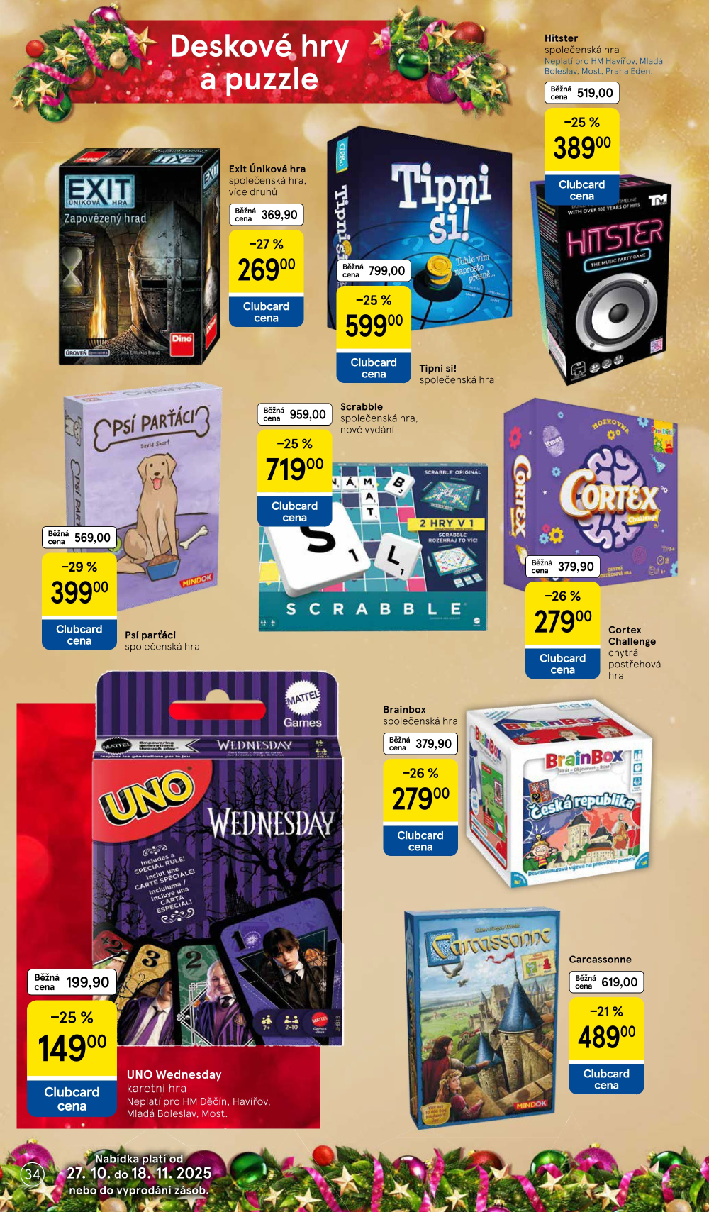 Leták Tesco hypermarket - Vánoční katalog hraček - strana 34