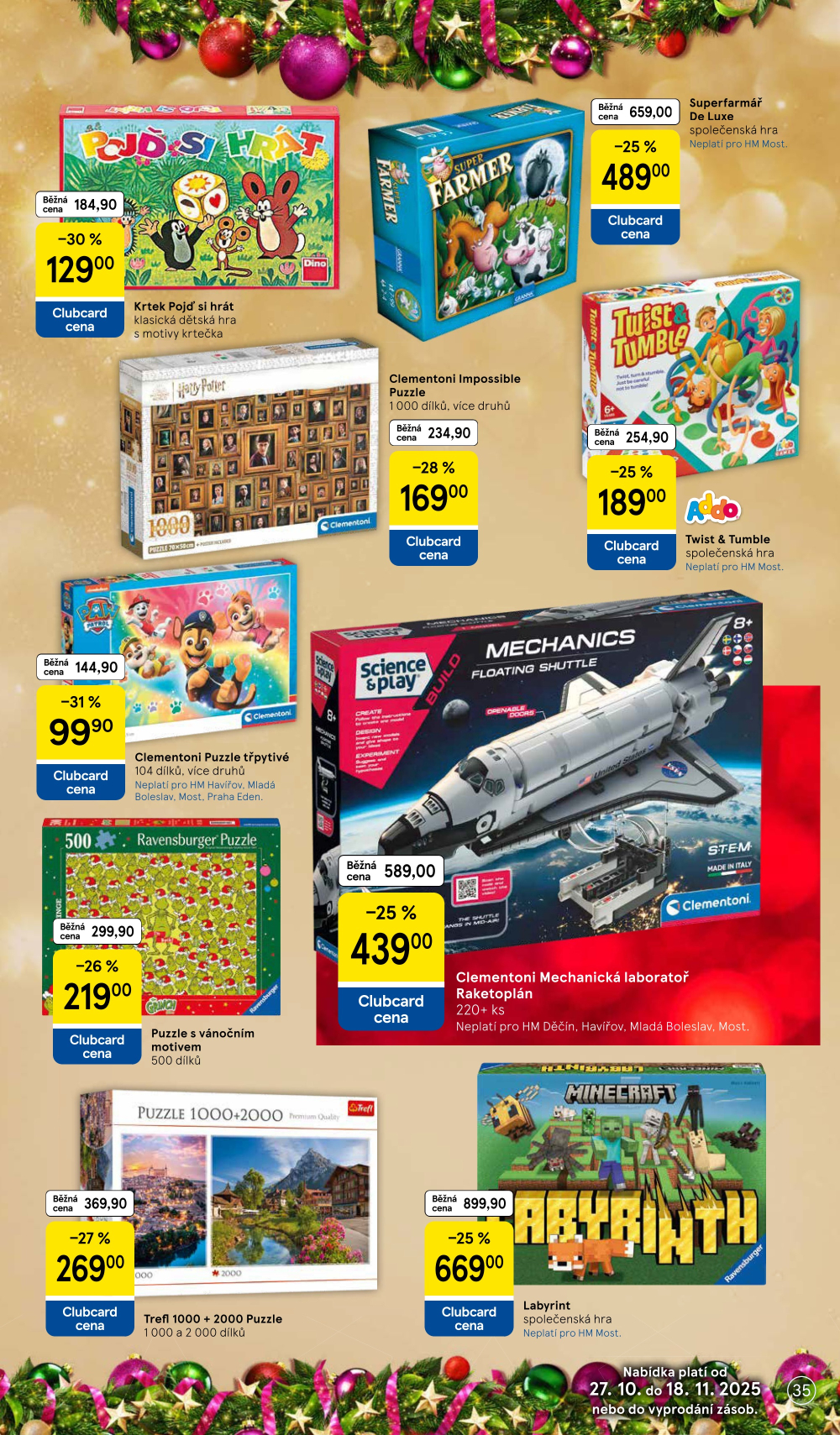 Leták Tesco hypermarket - Vánoční katalog hraček - strana 35