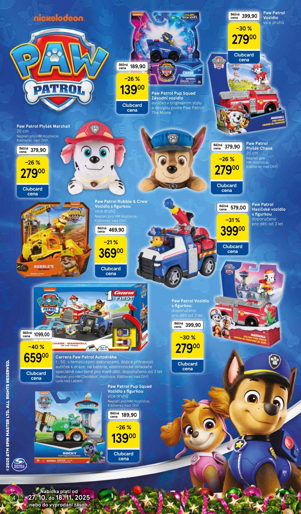 Leták Tesco hypermarket - Vánoční katalog hraček - strana 4