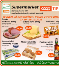 Akční leták COOP Jednota Nymburk Supermarket 
