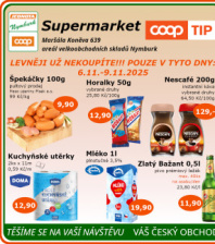 Akční leták COOP Jednota Nymburk Supermarket 
