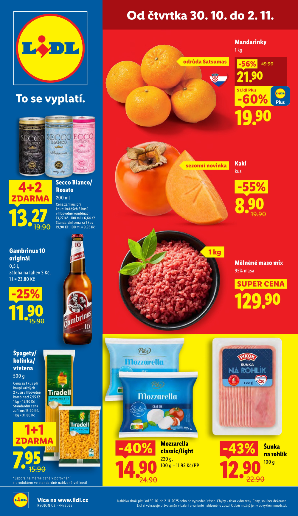 Leták Lidl leták od čtvrtka - strana 1