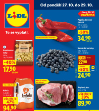Akční leták Lidl  od pondělí