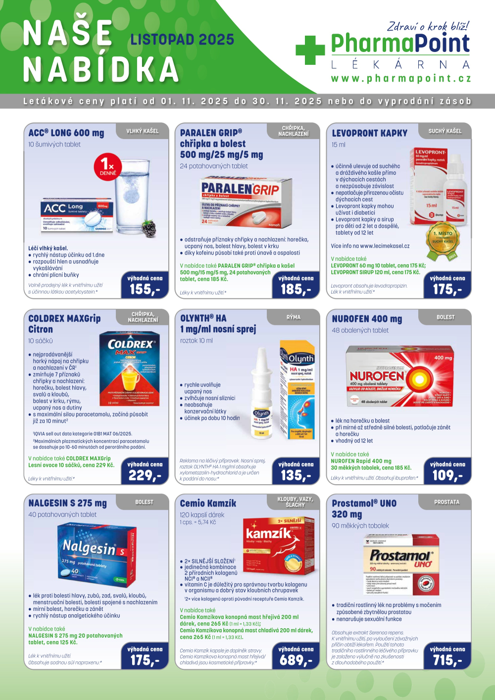 Leták PharmaPoint leták B - strana 1