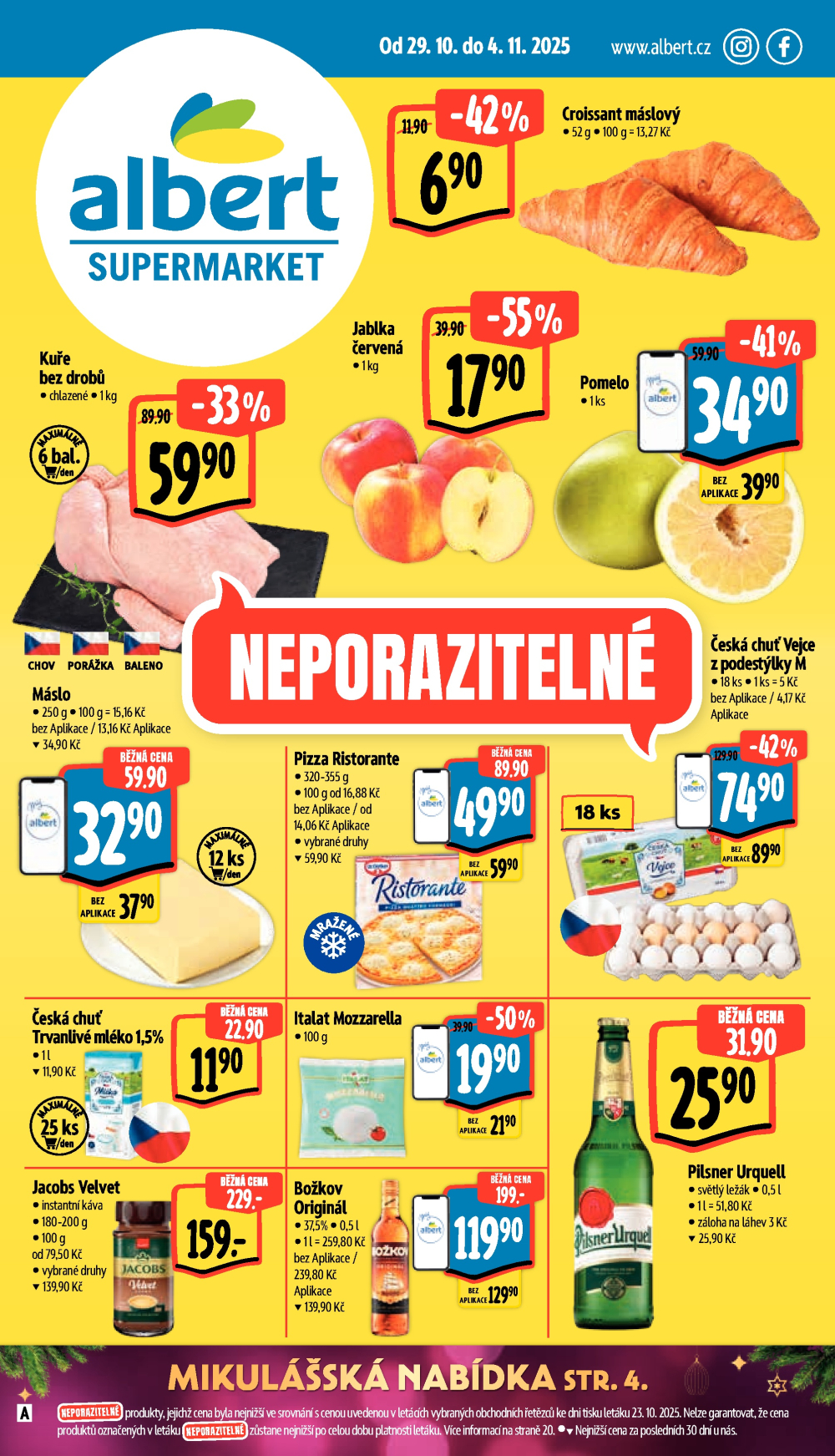 Leták Albert Supermarket leták - strana 1