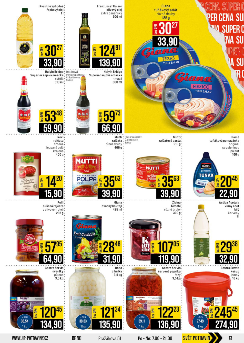 Leták JIP leták CC Cash & Carry - České Budějovice, Most, Náchod, Svoboda nad Úpou, Sušice - strana 13