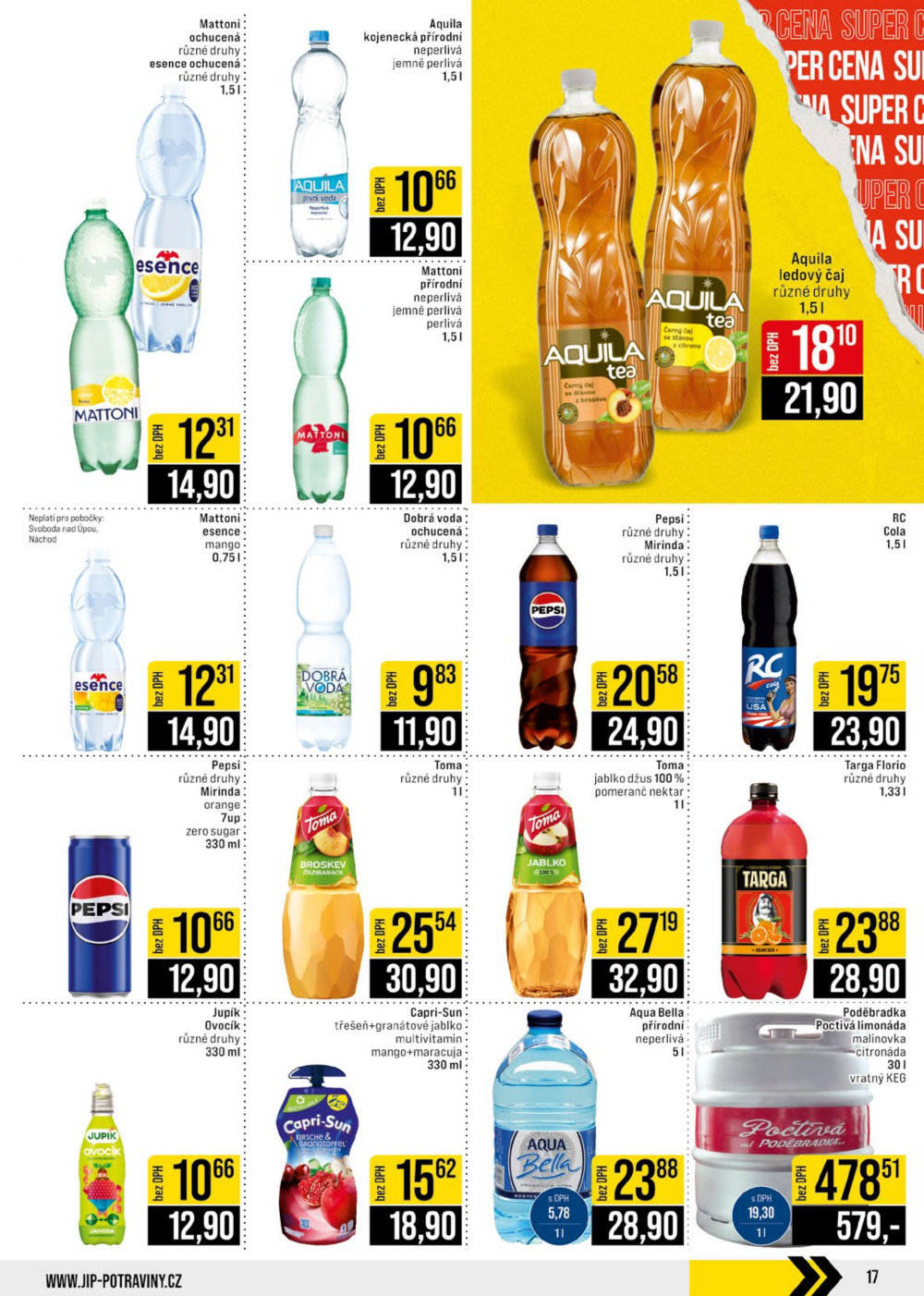 Leták JIP leták CC Cash & Carry - České Budějovice, Most, Náchod, Svoboda nad Úpou, Sušice - strana 17