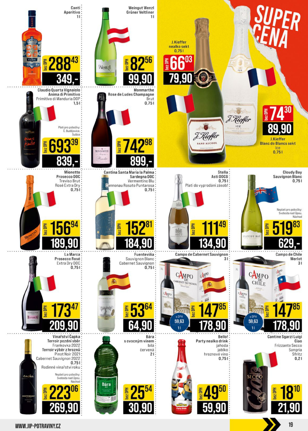 Leták JIP leták CC Cash & Carry - České Budějovice, Most, Náchod, Svoboda nad Úpou, Sušice - strana 19