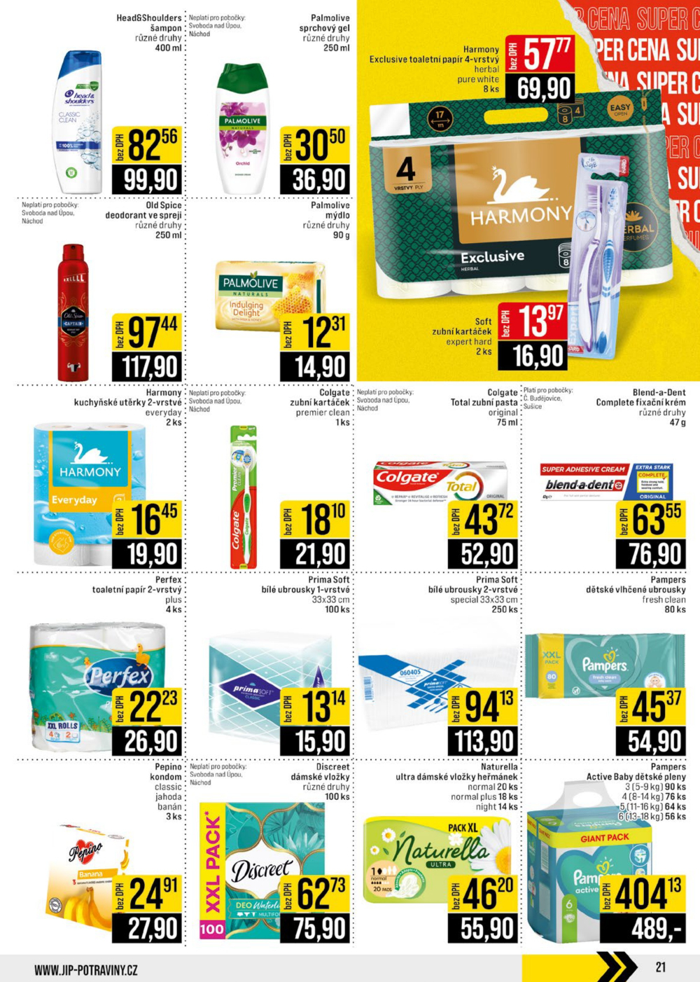 Leták JIP leták CC Cash & Carry - České Budějovice, Most, Náchod, Svoboda nad Úpou, Sušice - strana 21