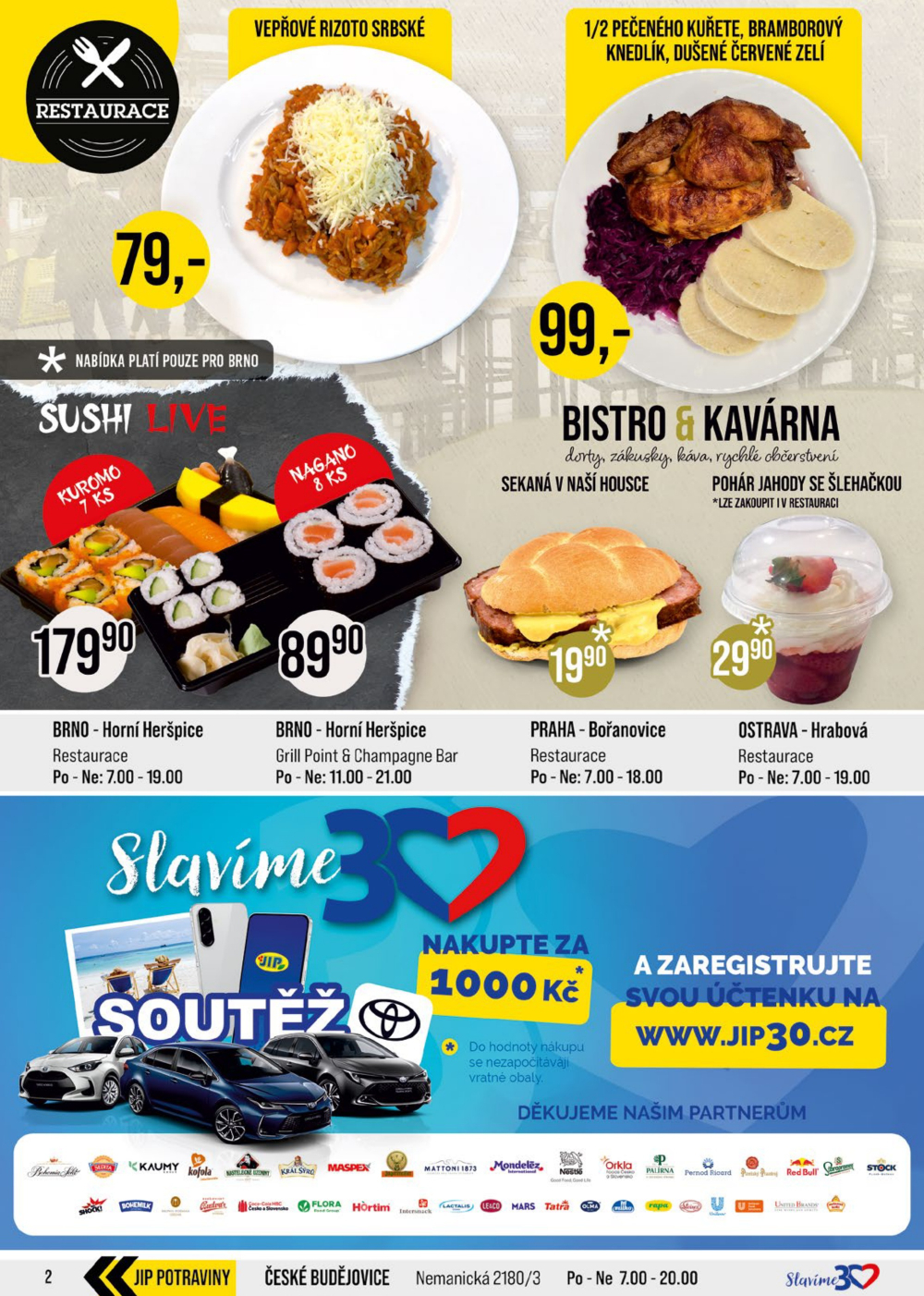 Leták JIP leták CC Cash & Carry - České Budějovice, Most, Náchod, Svoboda nad Úpou, Sušice - strana 2